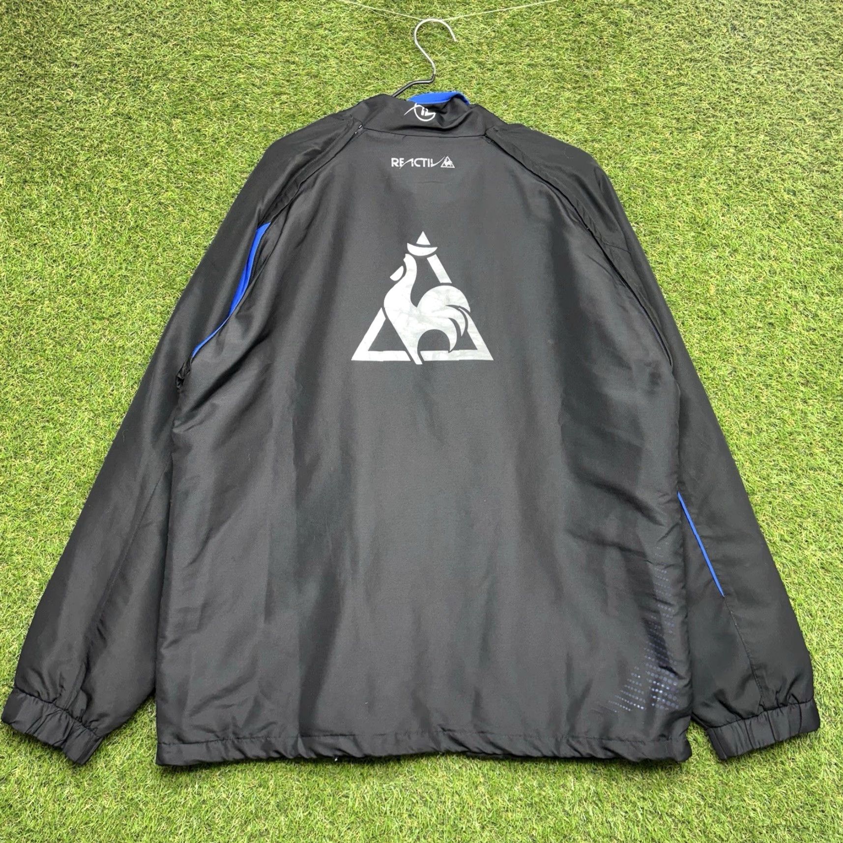 Le Coq Sportif VINTAGE Le Coq Sportif Track Jacket Mens XL Black Full Zip Windbreaker Slim Zip Up Jersey Logo Embroidered Coat Short Jacket Mens Flip Size US XL / EU 56 / 4 - 2 Thumbnail
