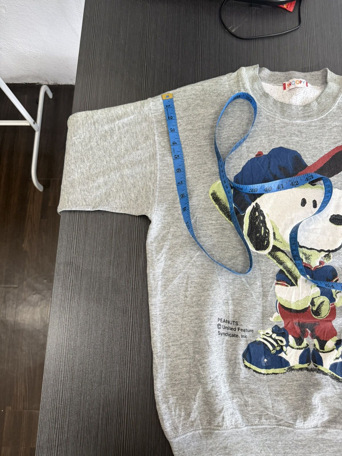 Peanuts 🔥 Vintage Snoopy Peanuts Baseball Sweatshirt in Grey Size US S / EU 44-46 / 1 - 7 Thumbnail