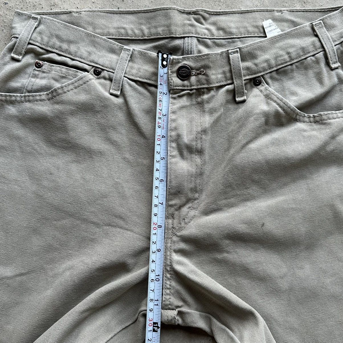 Carhartt × Dickies (32x30) Crazy Vintage Faded Tan/Grey Dickies Carpenter Pants Size US 32 / EU 48 - 7 Thumbnail