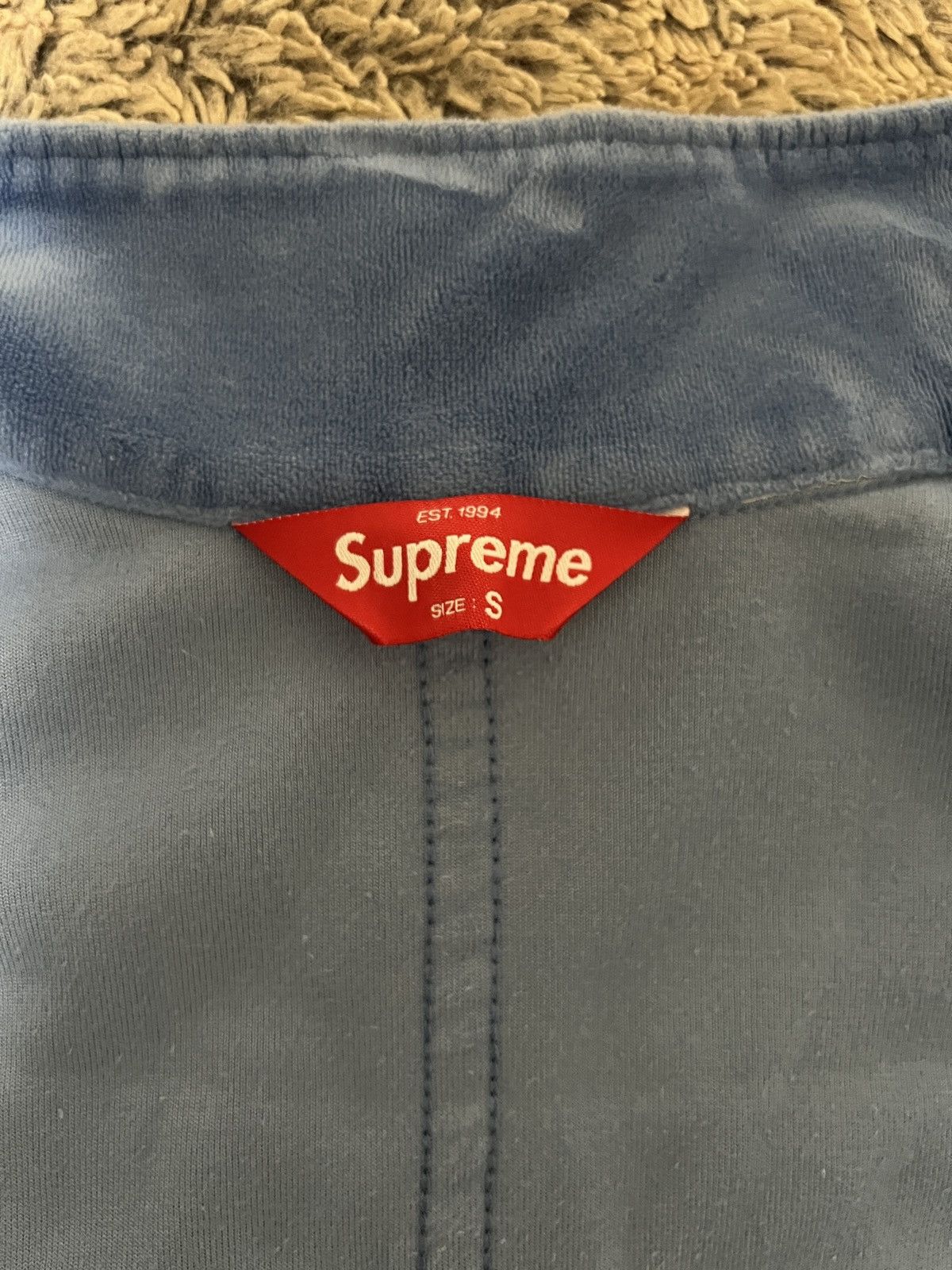 Supreme Supreme Grid Taping Velour Jacket Size US S / EU 44-46 / 1 - 4 Thumbnail