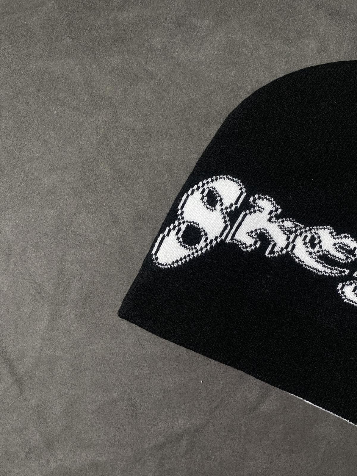 Japanese Brand District8ny 8keys Motorgang Skully No Cuff Knit Black Beanie Size ONE SIZE - 7 Thumbnail