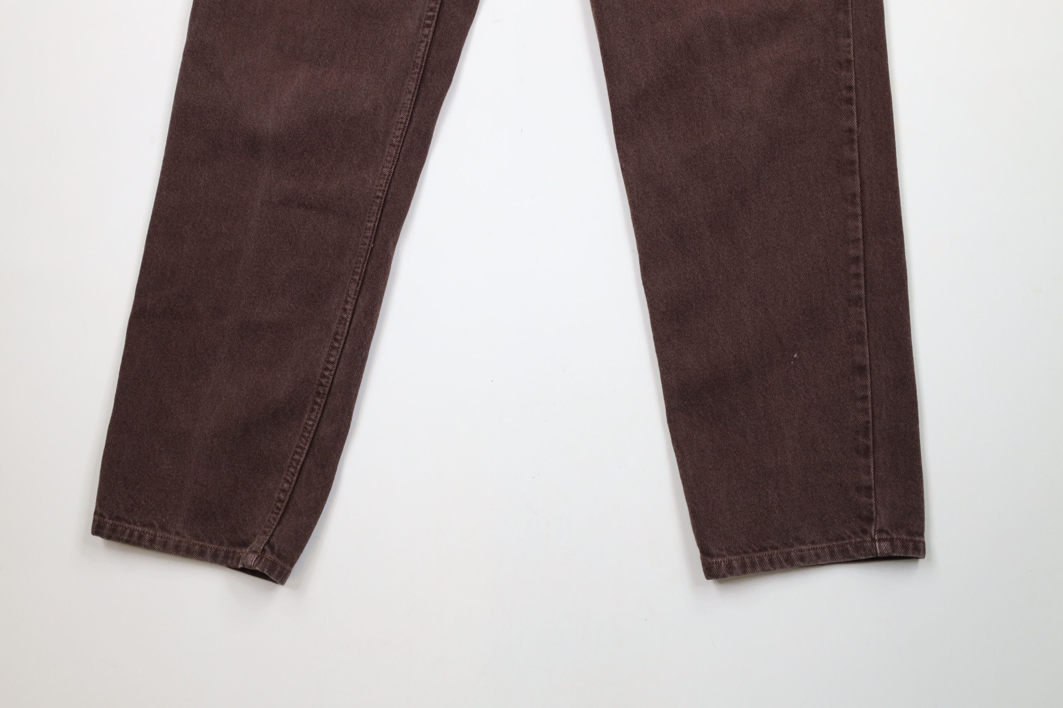 Vintage Vintage 90s Streetwear Straight Leg Denim Jeans Brown Cotton Size US 32 / EU 48 - 4 Thumbnail