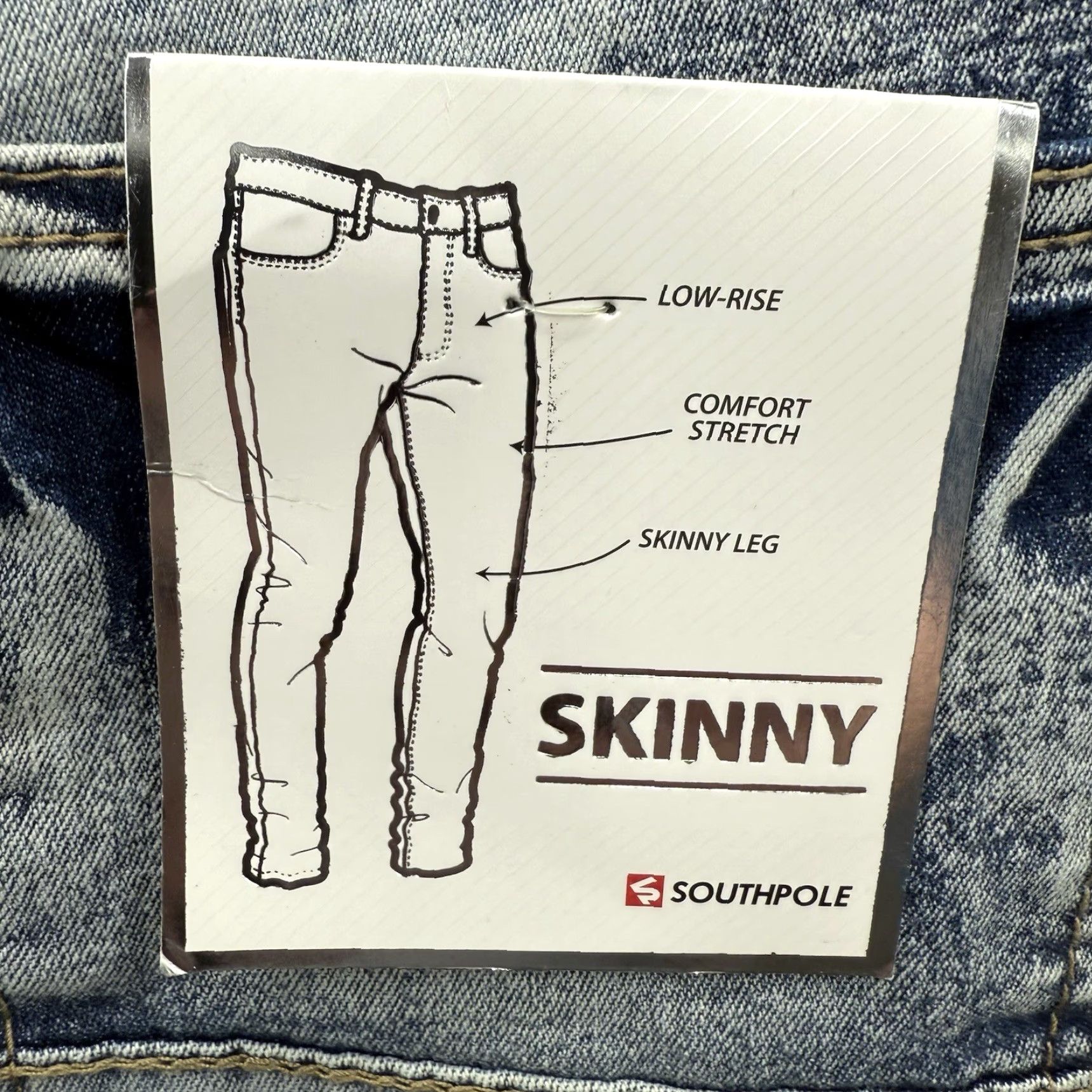 Southpole Southpole Jeans Men 36 Skinny Distressed Stretch Cotton Multicolor 90s Grunge Hip Hop Inseam 32 Mens Size US 36 / EU 52 - 4 Thumbnail