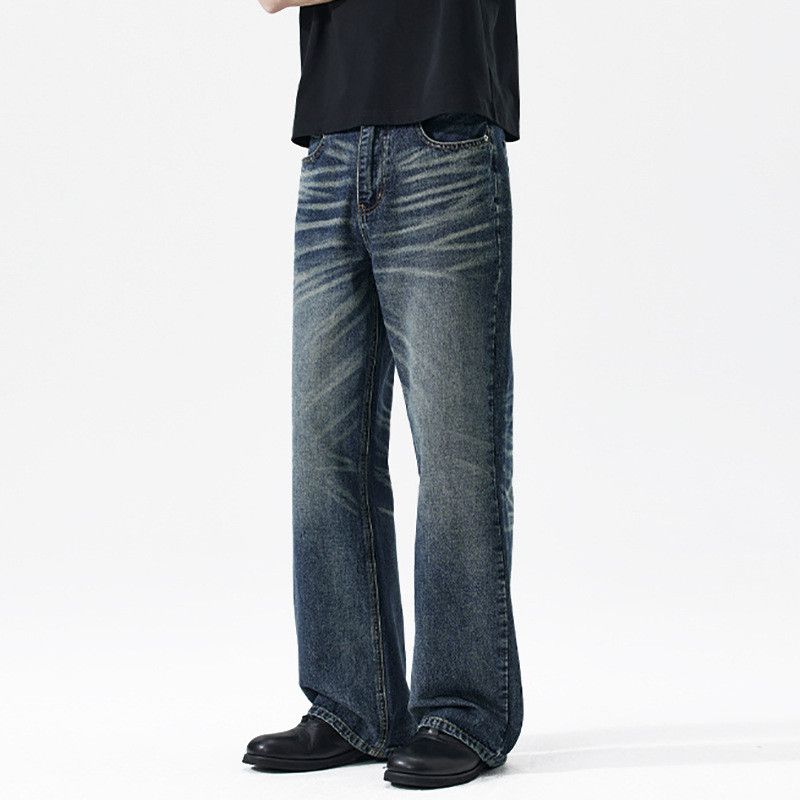 Japanese Brand American retro whiskered flared jeans for men Size US 32 / EU 48 - 3 Thumbnail