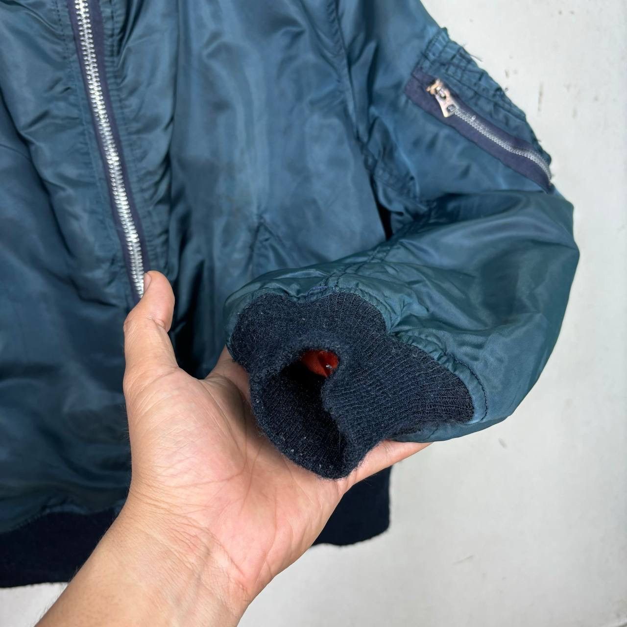 Alpha Industries VTG Alpha Industries MA-1 Bomber Flight Jacket Large USA Size US L / EU 52-54 / 3 - 6 Thumbnail