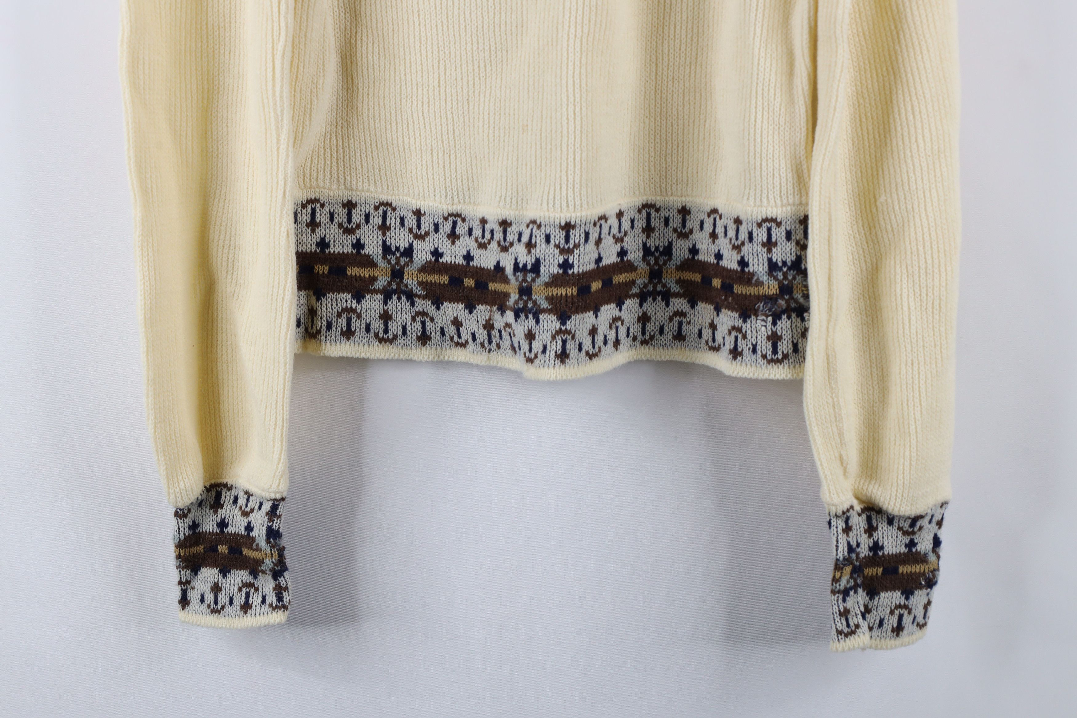Vintage Vintage 70s Mid Century Modern MCM Ribbed Knit Sweater USA Size M / US 6-8 / IT 42-44 - 3 Thumbnail