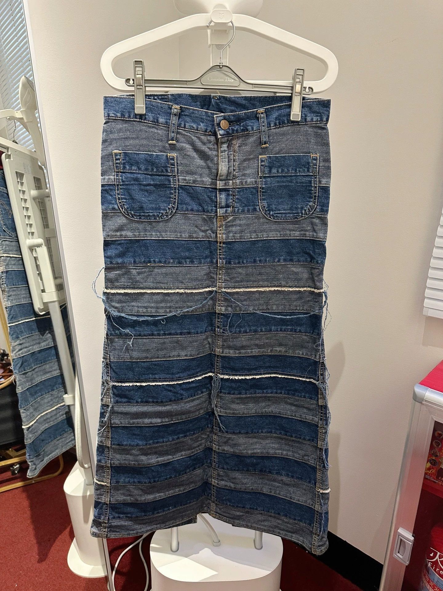 Hysteric Glamour HYSTERIC GLAMOUR color blocked denim skirt Size 27" / US 4 / IT 40 - 2 Thumbnail