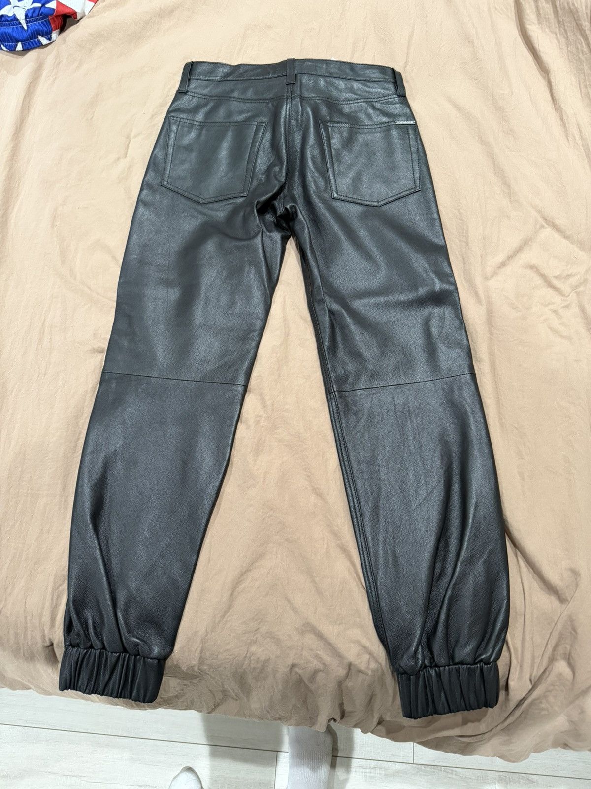 Michael Kors Michael Kors Leather Joggers Size 25" / US 0 / IT 36 - 4 Thumbnail