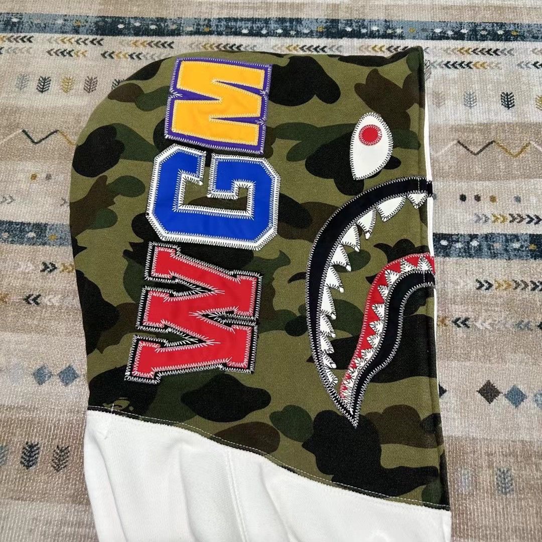 Bape COLOR CAMO SHARK FULL ZIP HOODIE Size US M / EU 48-50 / 2 - 9 Thumbnail