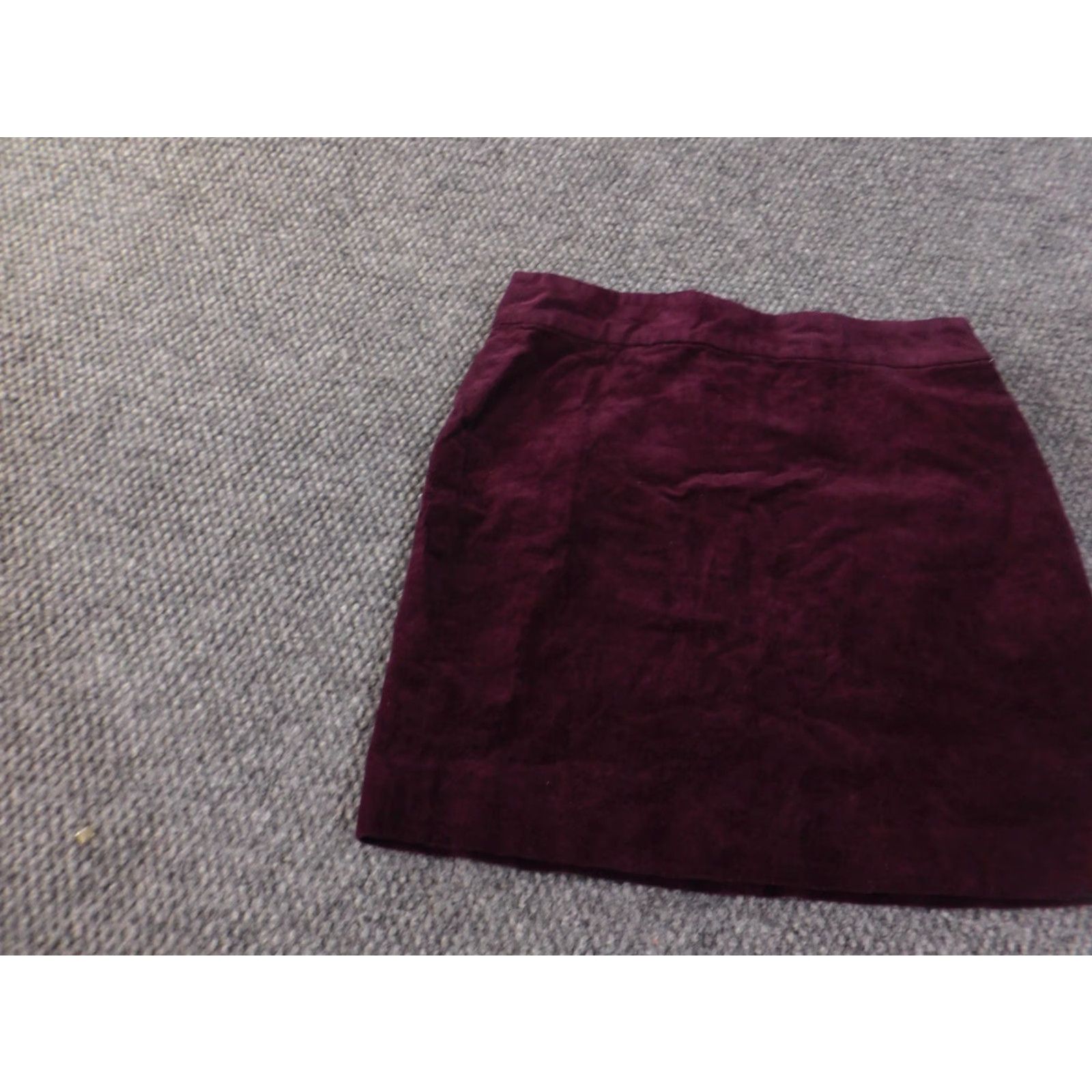 Banana Republic Banana Republic Skirt Womens A-Line Zip Stretch Cotton Purple Knee Length Business Casual 2 Regular High Rise Zipper Knit Knit Cotton Size 26" / US 2 / IT 38 - 3 Thumbnail