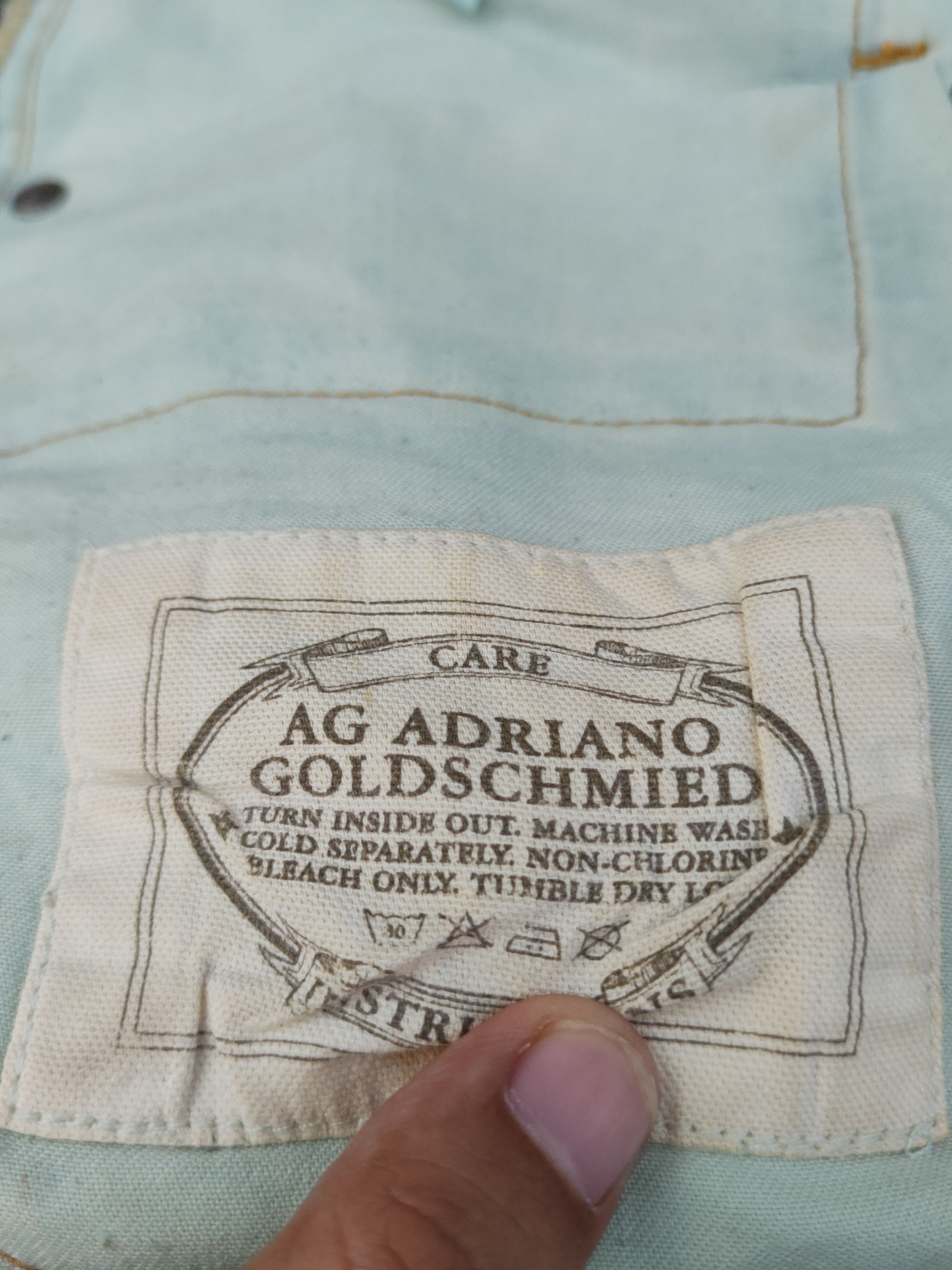 AG Adriano Goldschmied AG Adriano Goldschmied Distressed Ripped denim Jeans #W1591 Size US 29 - 14 Thumbnail