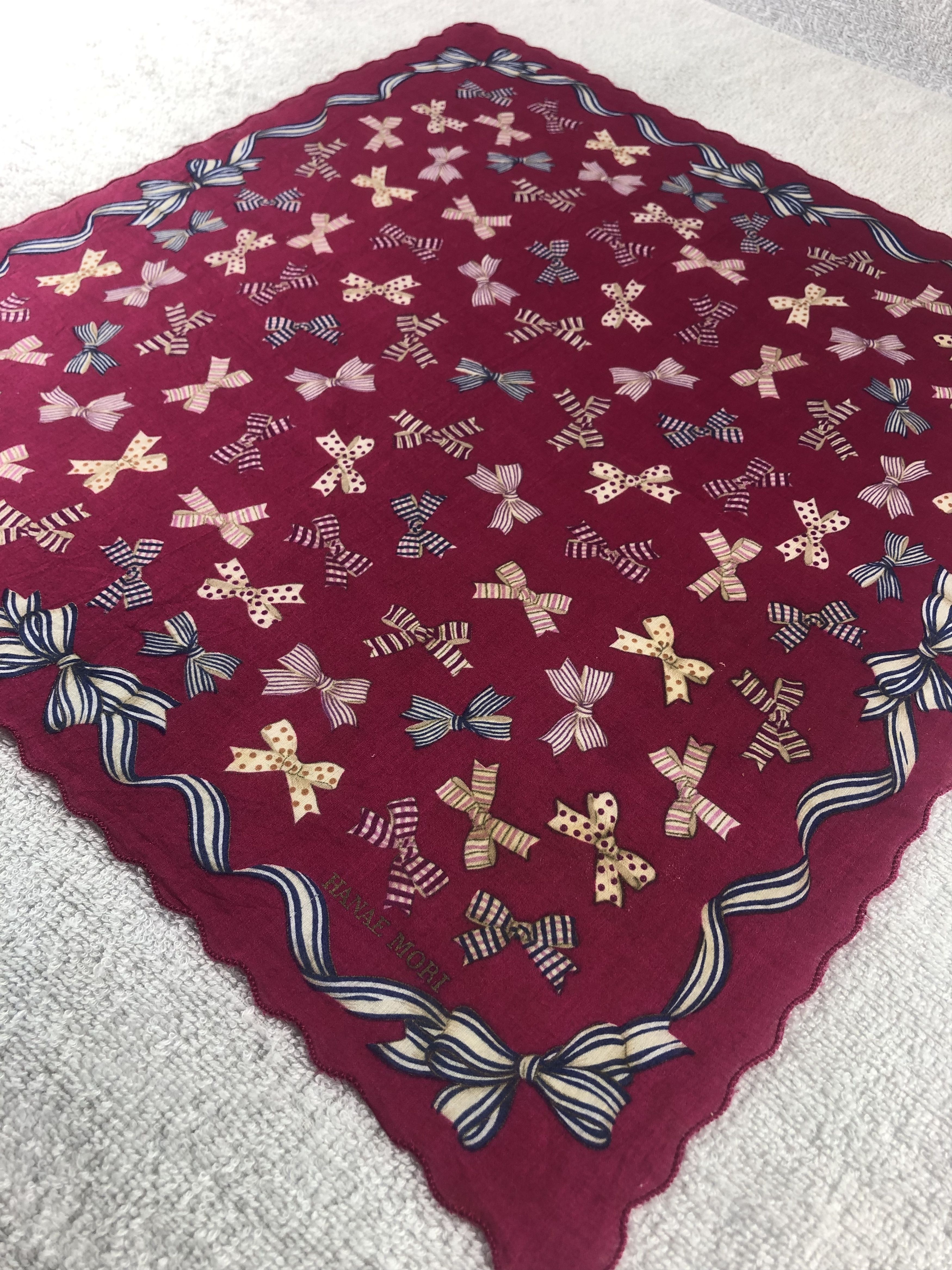 Hanae Mori × Japanese Brand × Vintage Hanae Mori Handkerchief / Bandana / Neckerchief Size ONE SIZE - 4 Thumbnail