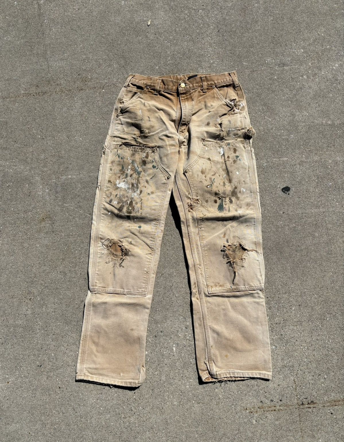 Carhartt × Vintage 2007 Carhartt paint splatter workwear pants
