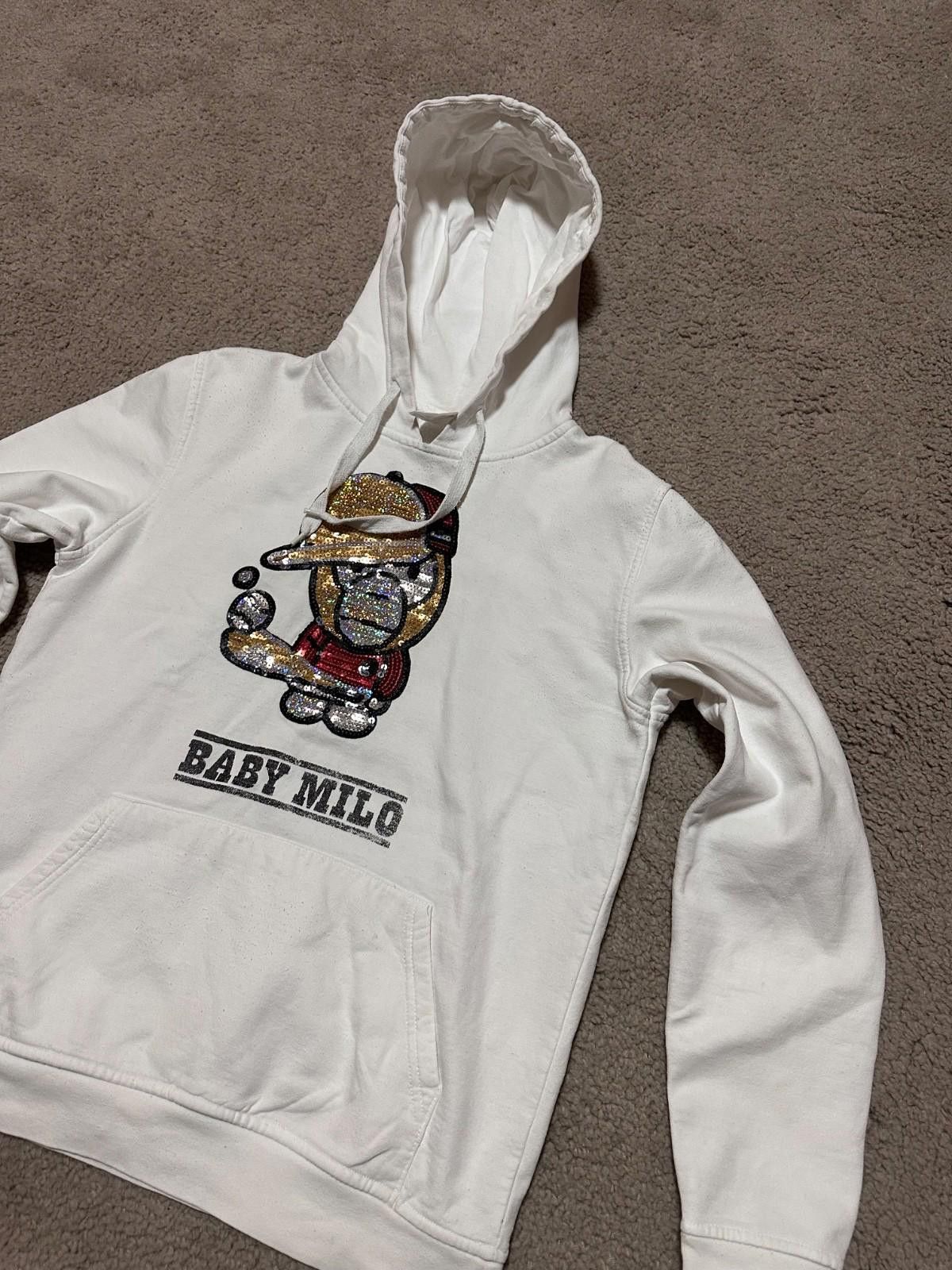 Other Baby Milo Vintage Unisex Hoodie White Size M Size US M / EU 48-50 / 2 - 5 Thumbnail