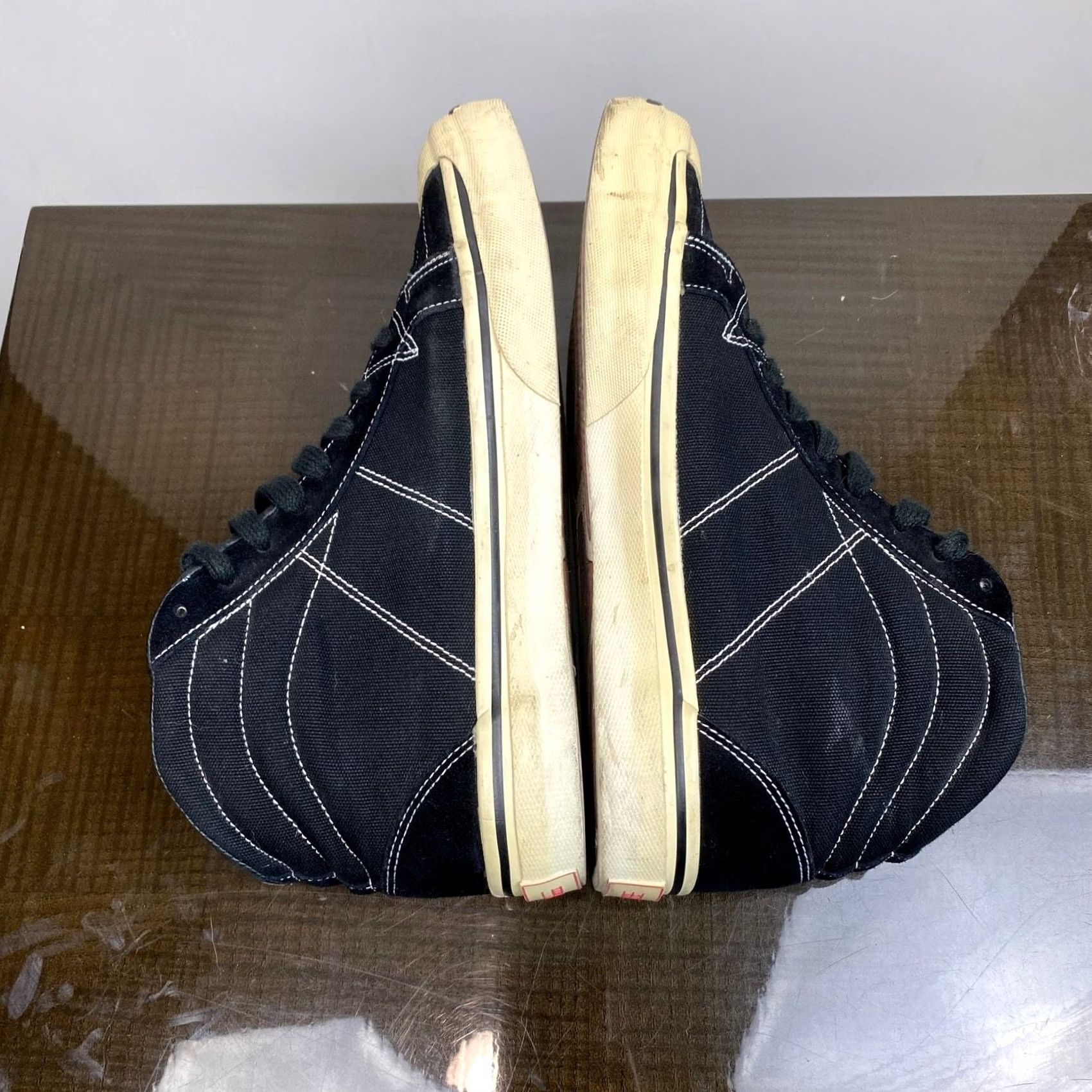 Visvim VINTAGE Visvim Shoes Mens Black Rare Cubism High Top Skate Sneakers Men Size US M / EU 48-50 / 2 - 6 Thumbnail
