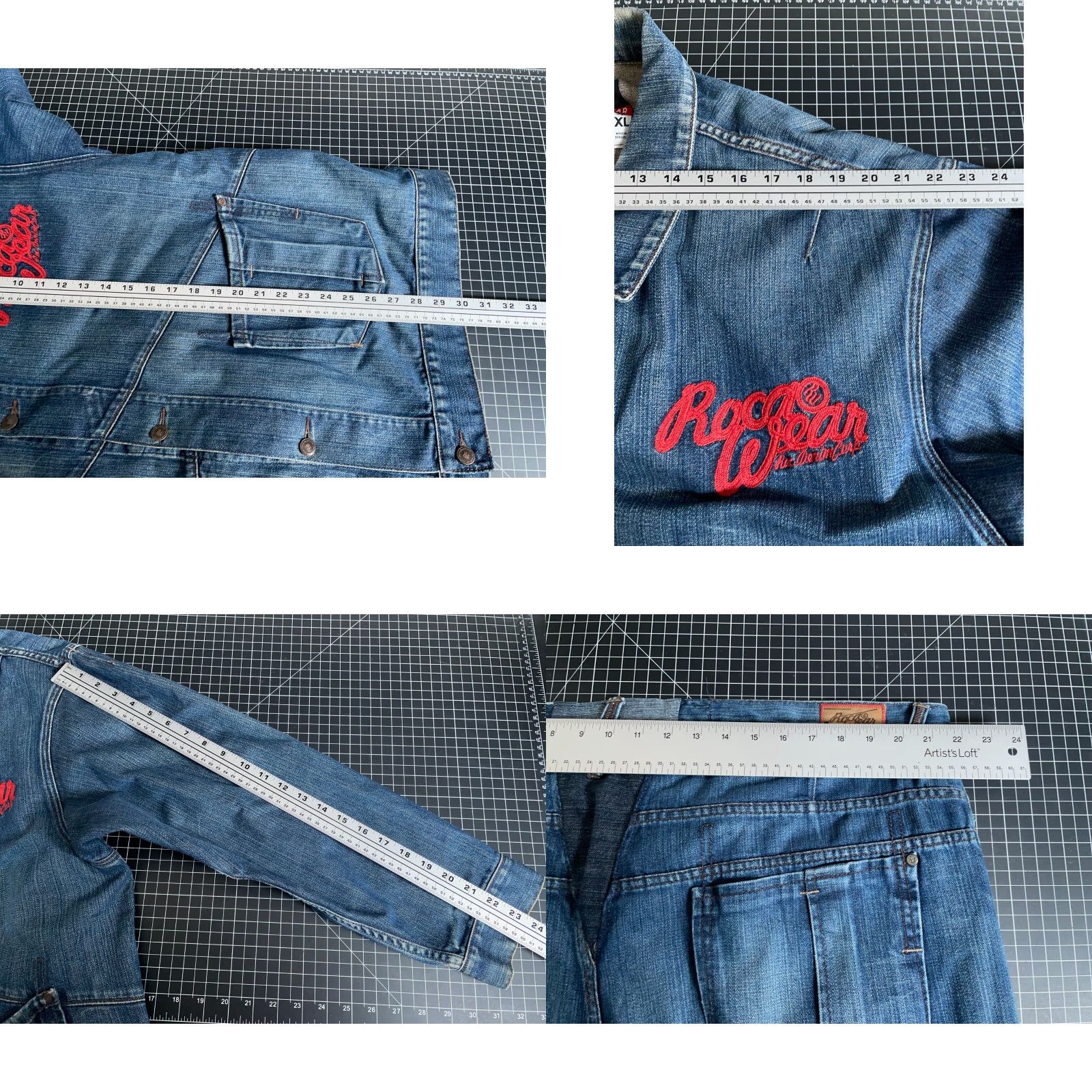 Rocawear Rocawear Denim Jacket & Jeans Set Mens XL / 43 x 28 Baggy Fit Y2K Streetwear Denim Coat & Jeans 2 Piece Size US 36 / EU 52 - 8 Thumbnail