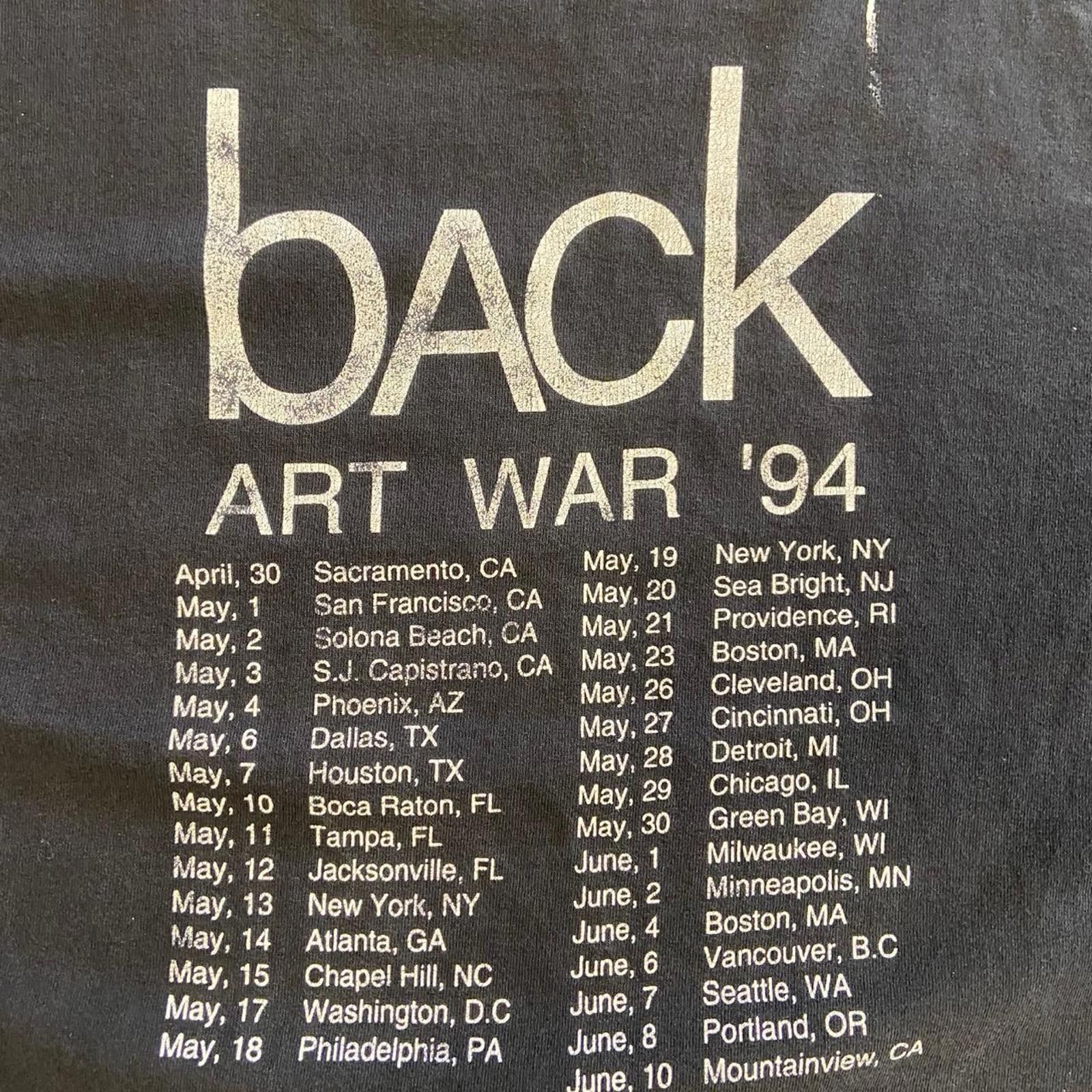 Band Tees 1994 The Knack is Back Art War Tour Tee Size US XL / EU 56 / 4 - 6 Thumbnail