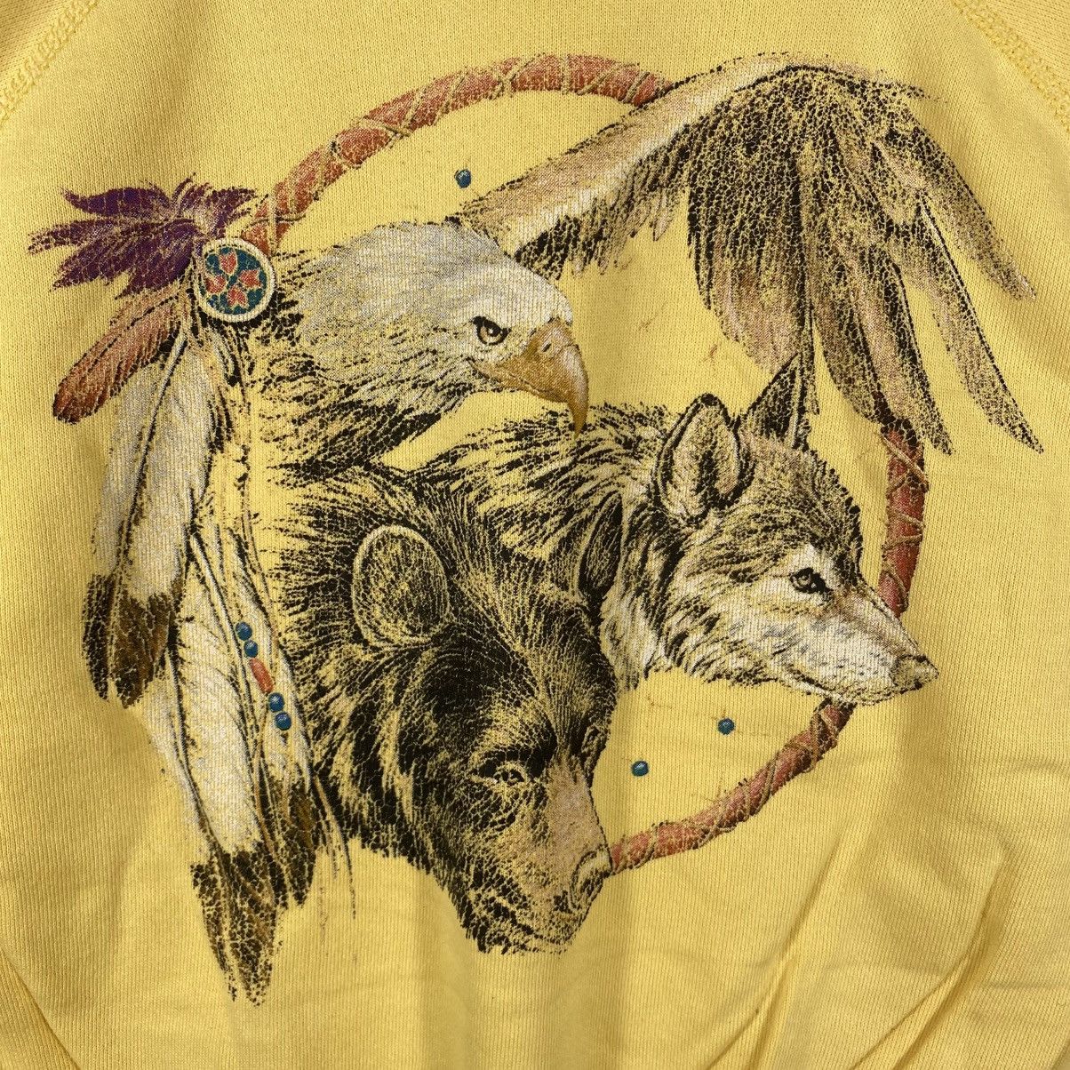 Vintage Vintage 90's AMERICAN HABITAT Goros Graphic Sweatshirt Size US L / EU 52-54 / 3 - 2 Thumbnail
