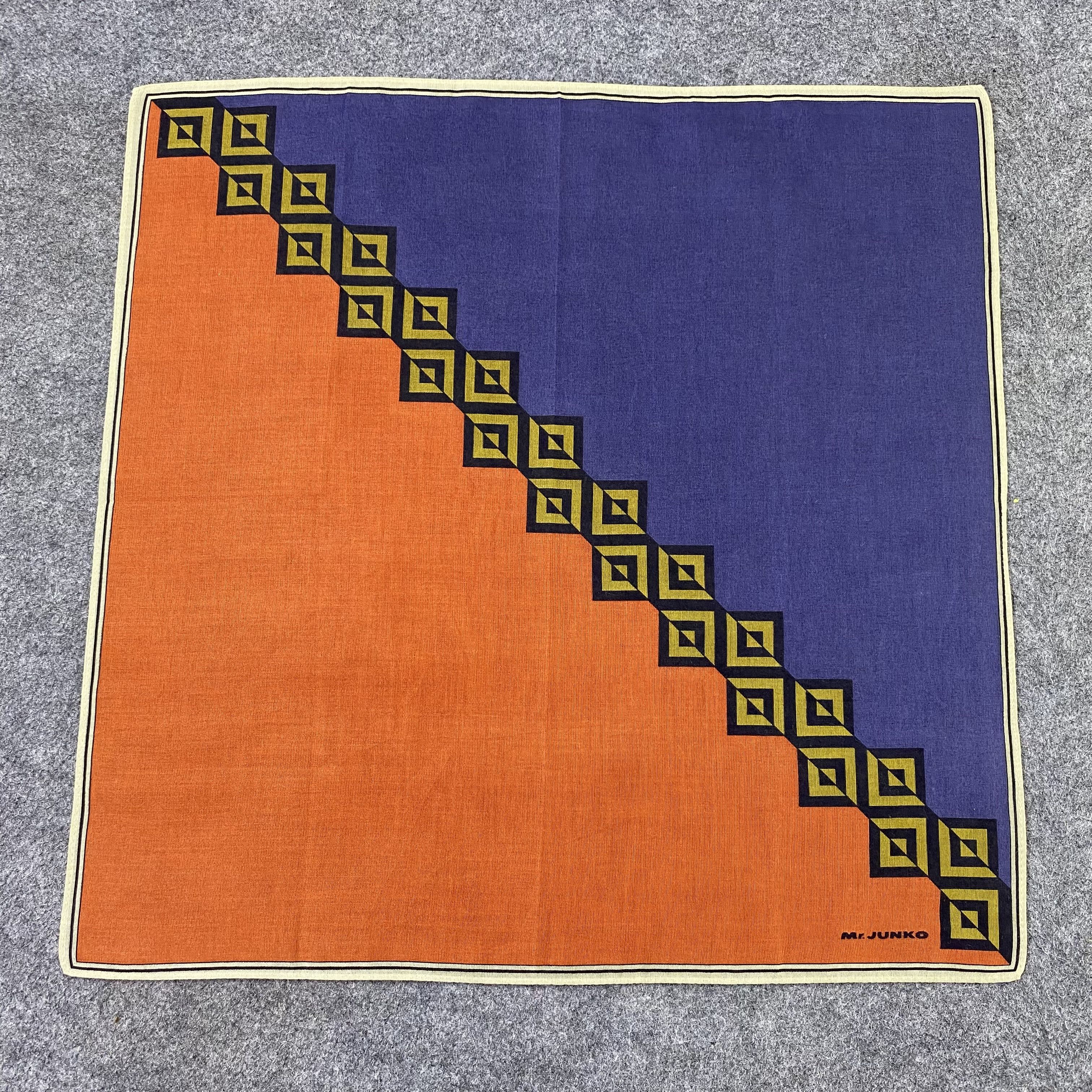 Japanese Brand Mr.Junko Handkerchief Neckerchief Bandana-B2023 Size ONE SIZE - 3 Thumbnail