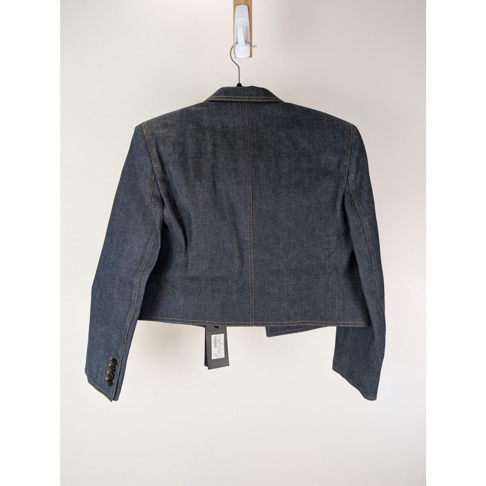Saint Laurent Paris o1rshd1 Veste Jean Tailleur tailored denim jacket Deep Blue Size M / US 6-8 / IT 42-44 - 10 Thumbnail