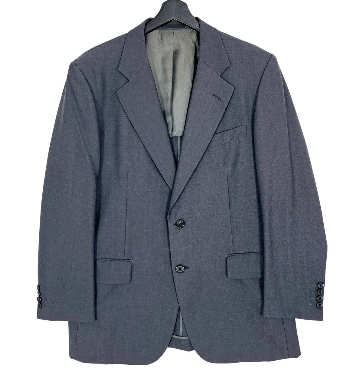 Burberry × Vintage Vintage 90’s Burberrys Wool & Mohair Men’s Blazer Jacket Size US M / EU 48-50 / 2 - 1 Thumbnail