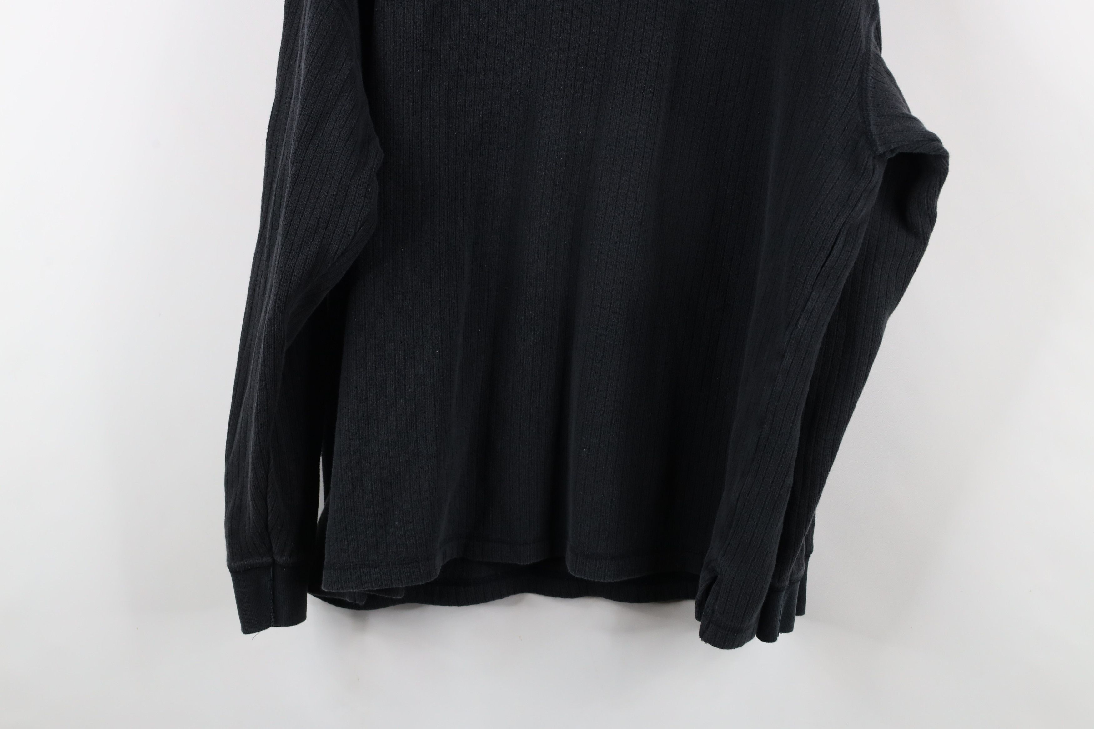Vintage Vintage 90s Streetwear Knit Long Sleeve Henley T-Shirt Size US XXL / EU 58 / 5 - 12 Thumbnail