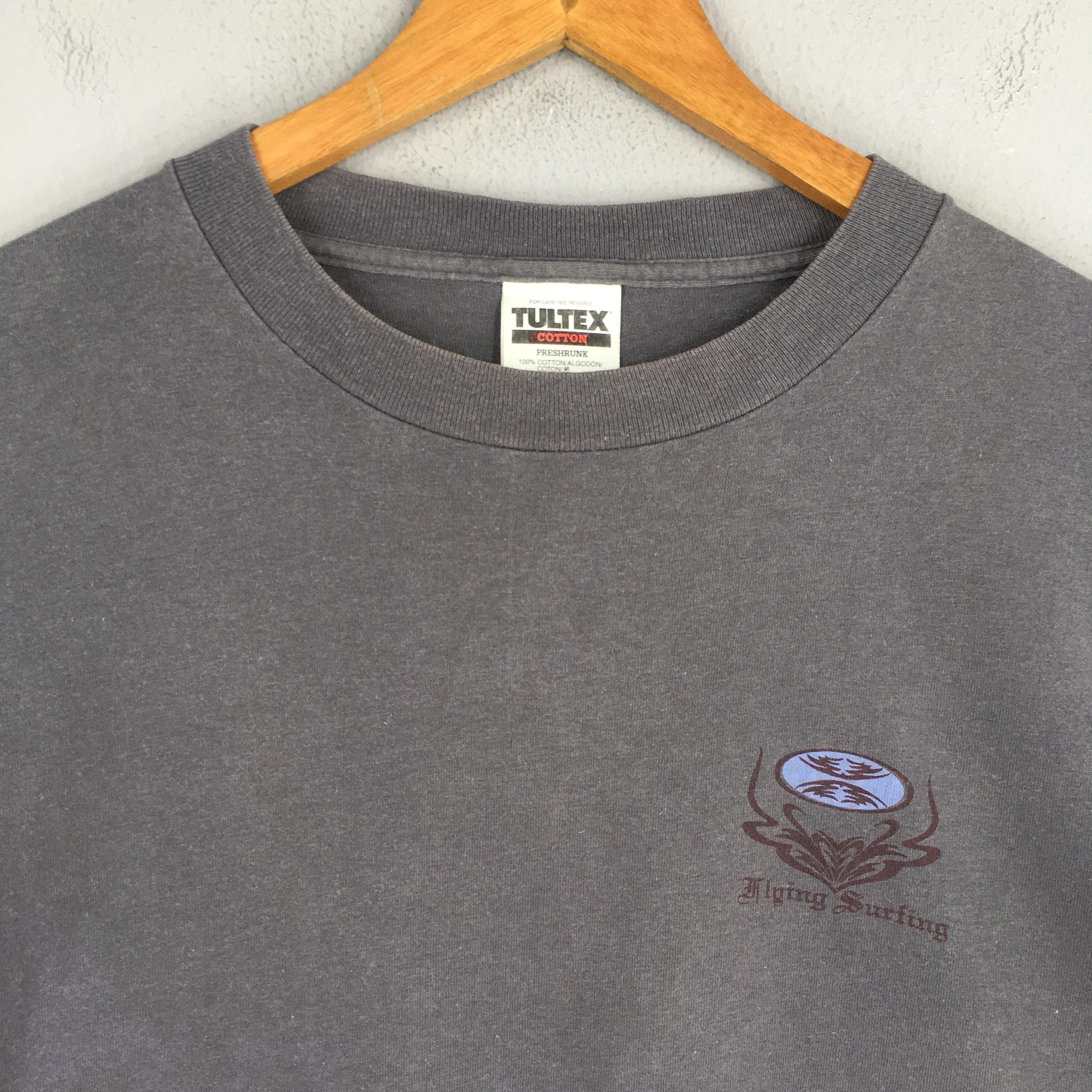 Other Vintage 90s Flying Surfing Gray T shirt Large Size US L / EU 52-54 / 3 - 4 Thumbnail