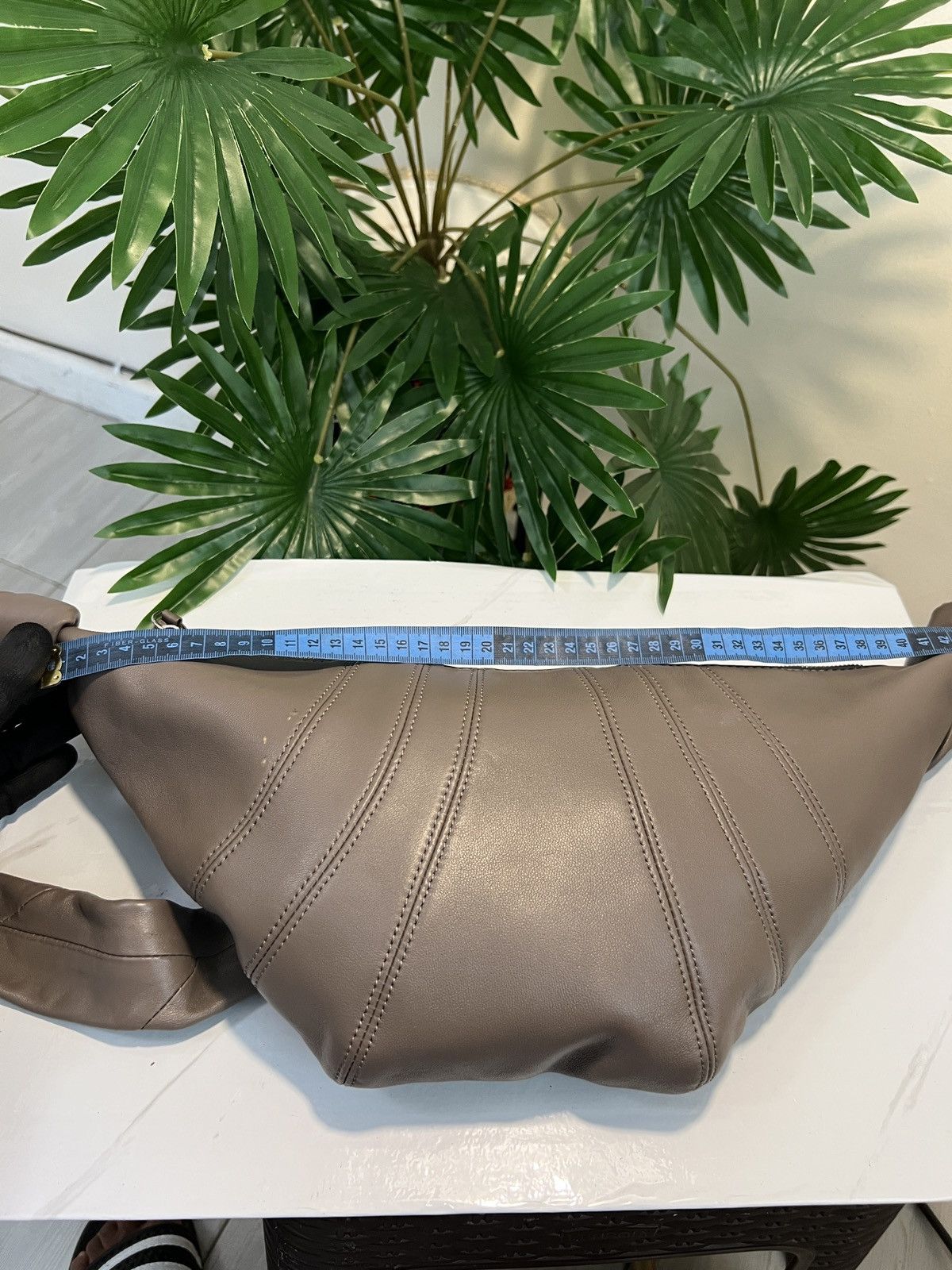 Lemaire LEMAIRE Croissant Medium Mink Cotton Shoulder Bag Size ONE SIZE - 9 Thumbnail