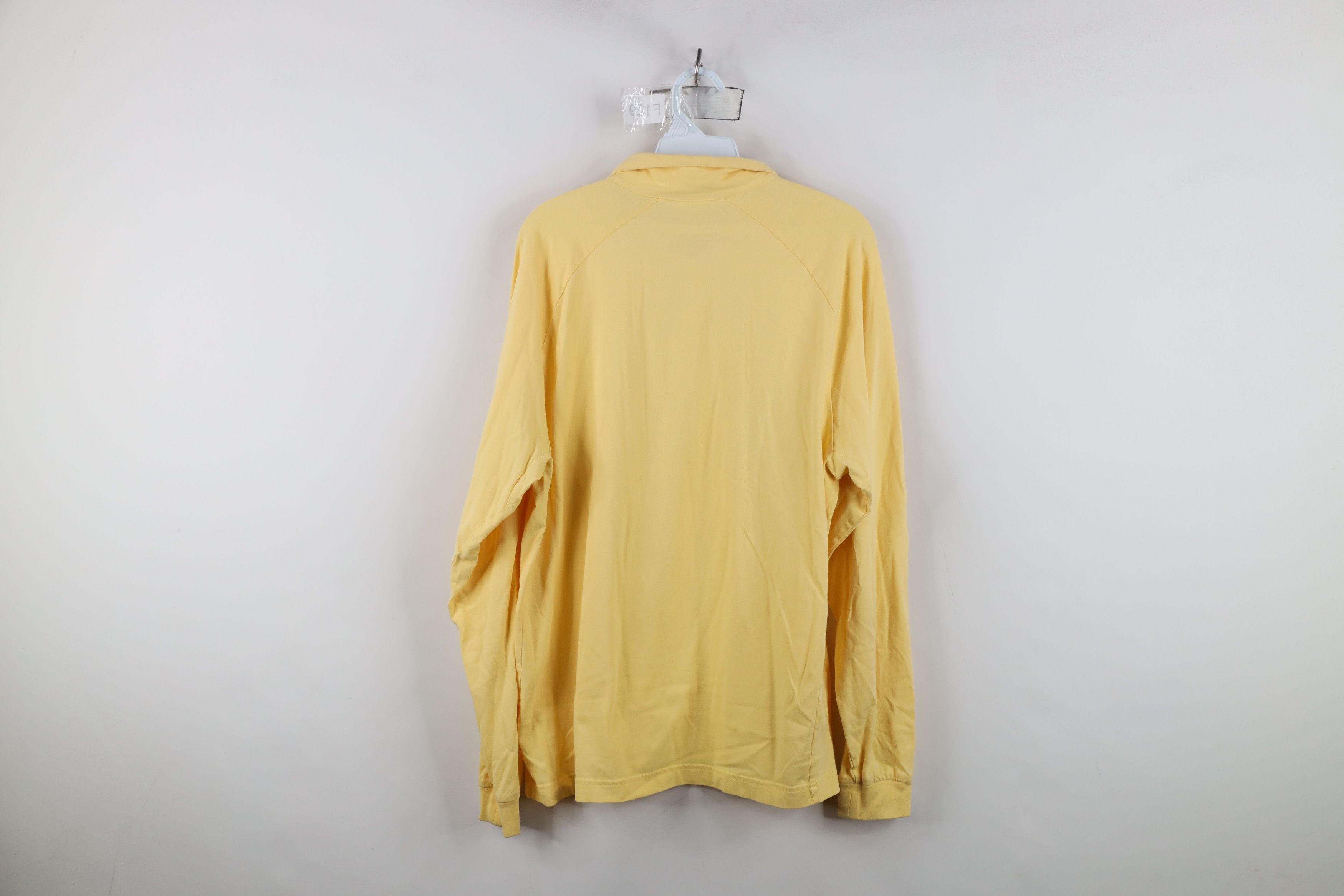 Brooks Brothers Vintage Brooks Brothers Knit Long Sleeve Rugby Polo Yellow Size US L / EU 52-54 / 3 - 11 Thumbnail