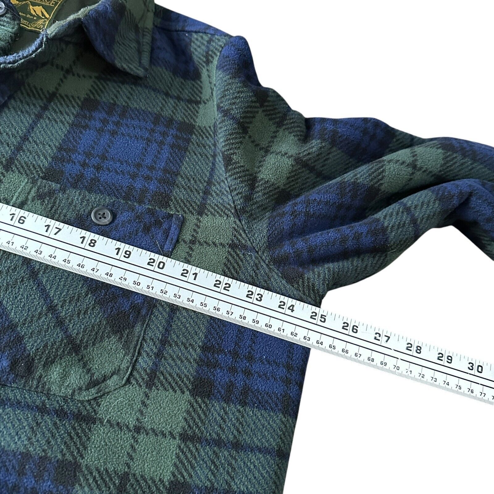 Other Anchorage Expedition Fleece Flannel Shirt Men L Blue Green Size US L / EU 52-54 / 3 - 8 Thumbnail