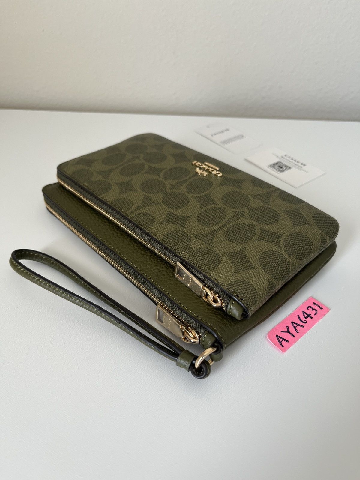 Coach Coach large double zip wristlet Size ONE SIZE - 4 Thumbnail