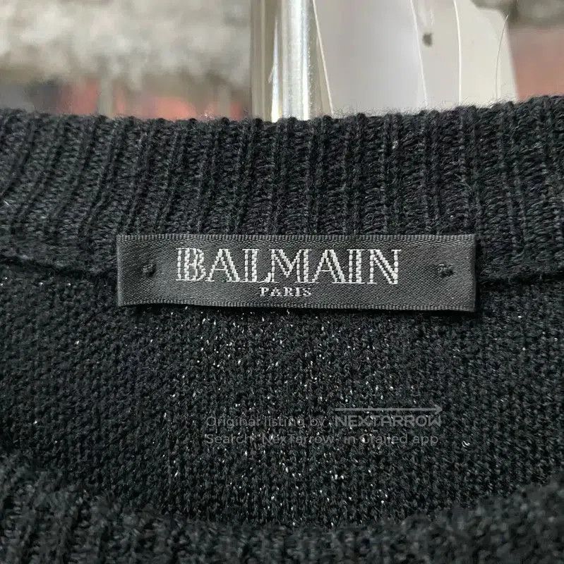 Balmain Balmain Black Striped Long Sleeve Pullover . Size US M / EU 48-50 / 2 - 5 Thumbnail