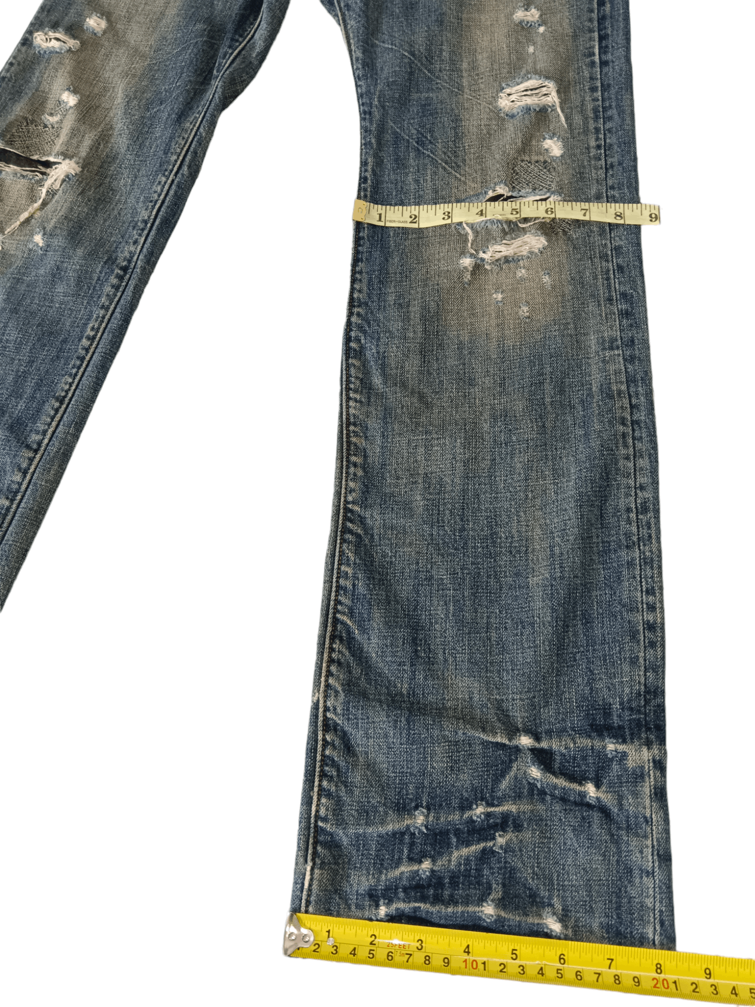 If Six Was Nine × Japanese Brand × Tornado Mart Bartack Seditionaries Distress Denim Size US 31 - 10 Thumbnail