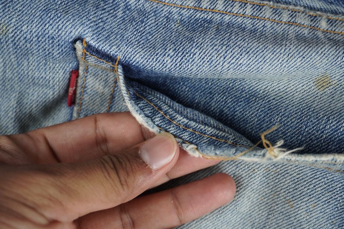 Levi's Vintage Clothing VTG Levi's 502 Big E JAPAN Made Painted Splash Distressed Size US 32 / EU 48 - 17 Thumbnail
