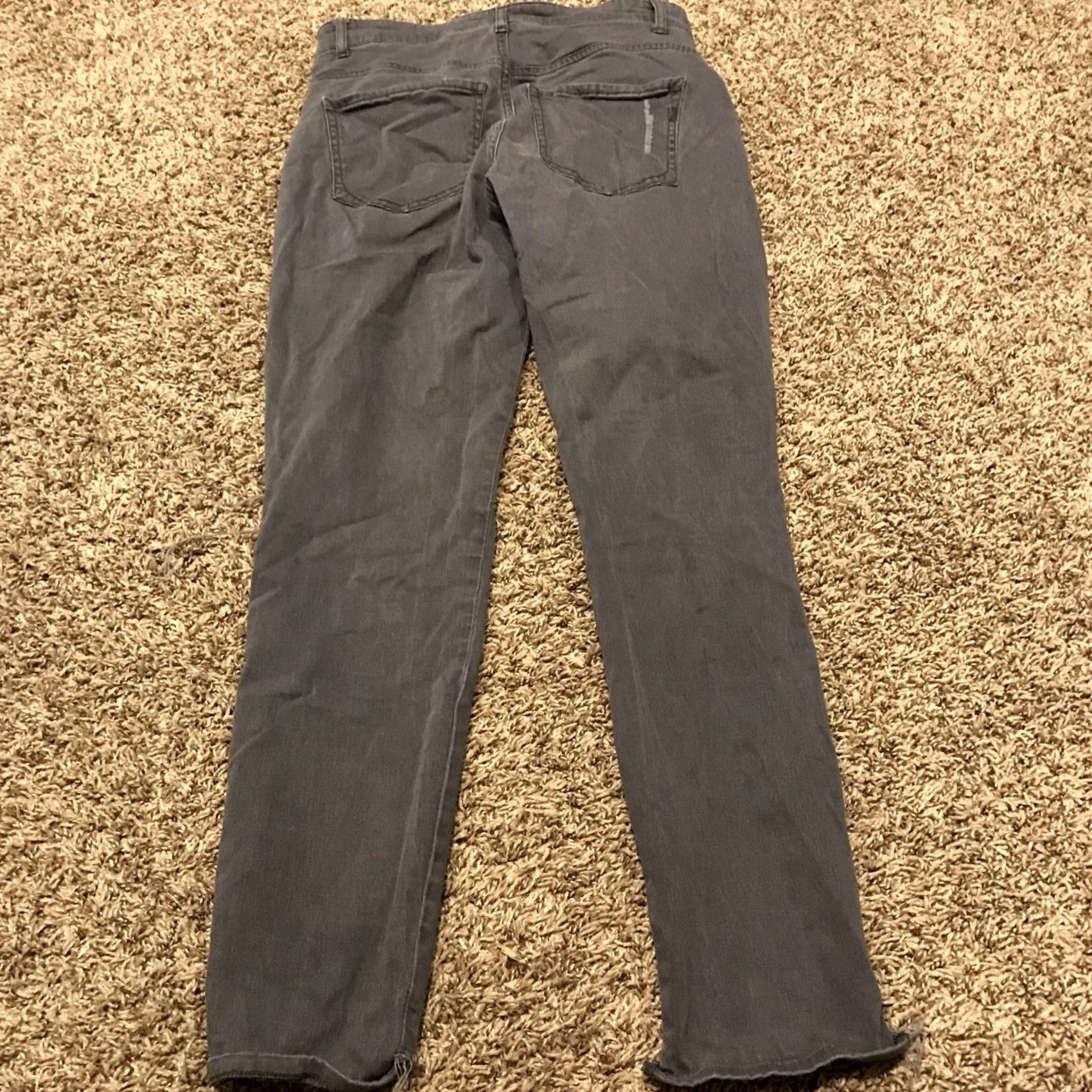 Express Express Women Size 4 Stretch Ankle Leggings Denim Jeans Charcoal B2 Size 27" / US 4 / IT 40 - 4 Thumbnail