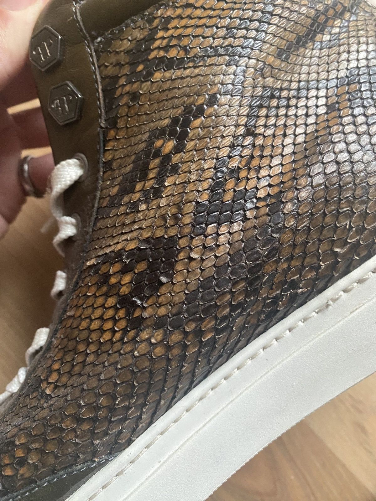 Philipp Plein Python Skin Philipp Plein High-Top Sneaker Size US 10.5 / EU 43-44 - 6 Thumbnail