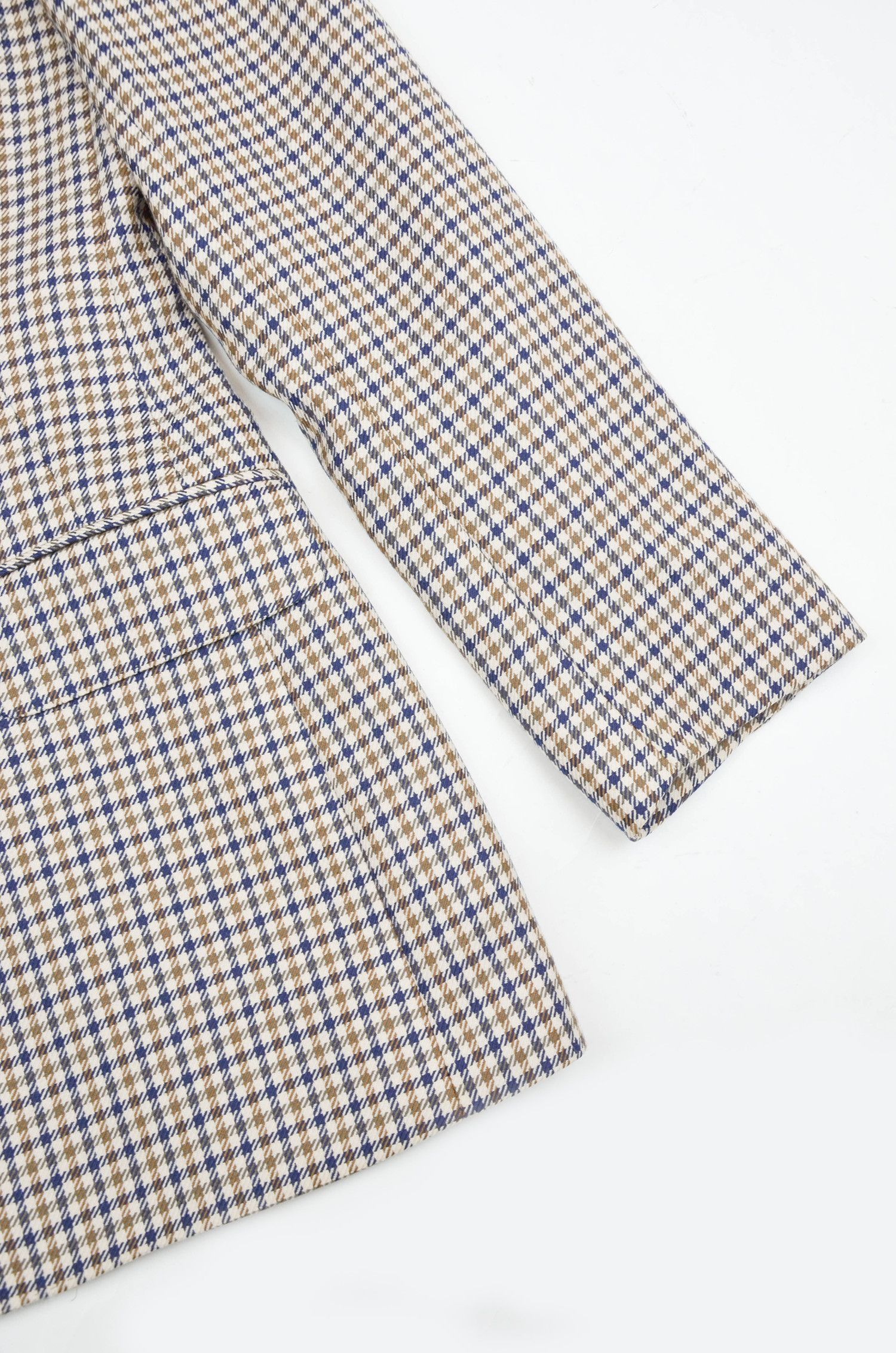 Aquascutum AQUASCUTUM Plaid Beige Wool Two-Button Suit - US8 Size M / US 6-8 / IT 42-44 - 7 Thumbnail