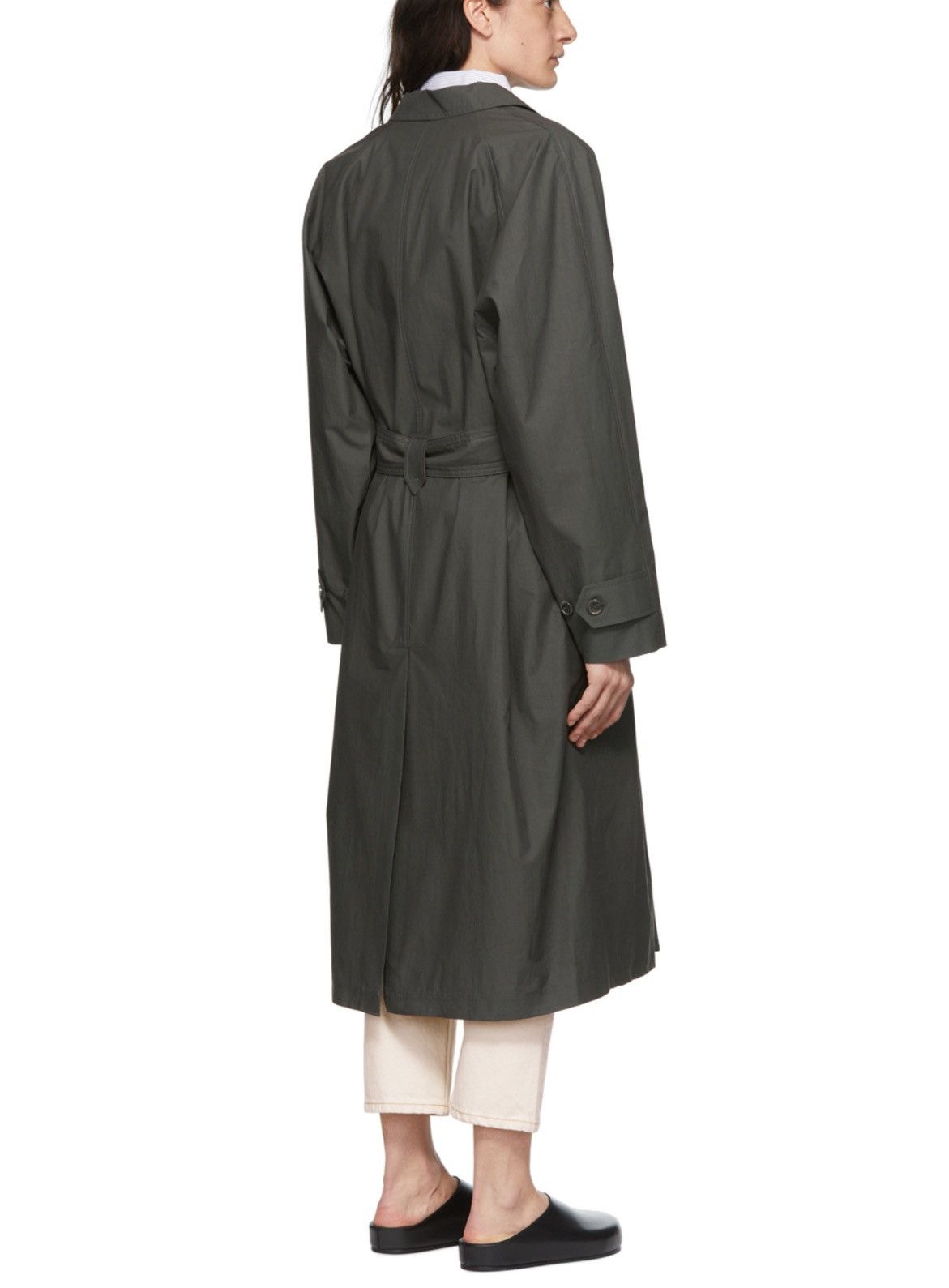 Hope Hope Grey Cotton Trench Coat Size S / US 4 / IT 40 - 1 Thumbnail