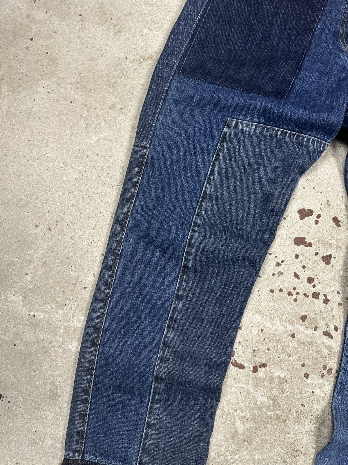 McQ Alexander McQueen Alexander McQueen MCQ Patchwork Jeans Denim Pants Size US 29 - 5 Thumbnail