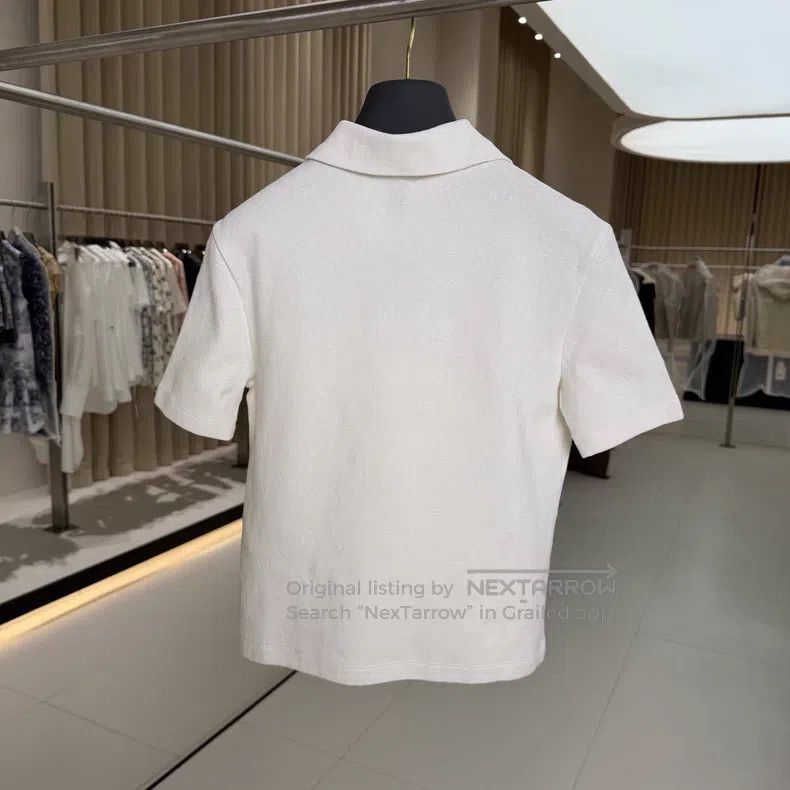 Louis Vuitton Louis Vuitton 25 White Full Print Gold Button Polo Shirt Size US S / EU 44-46 / 1 - 2 Thumbnail