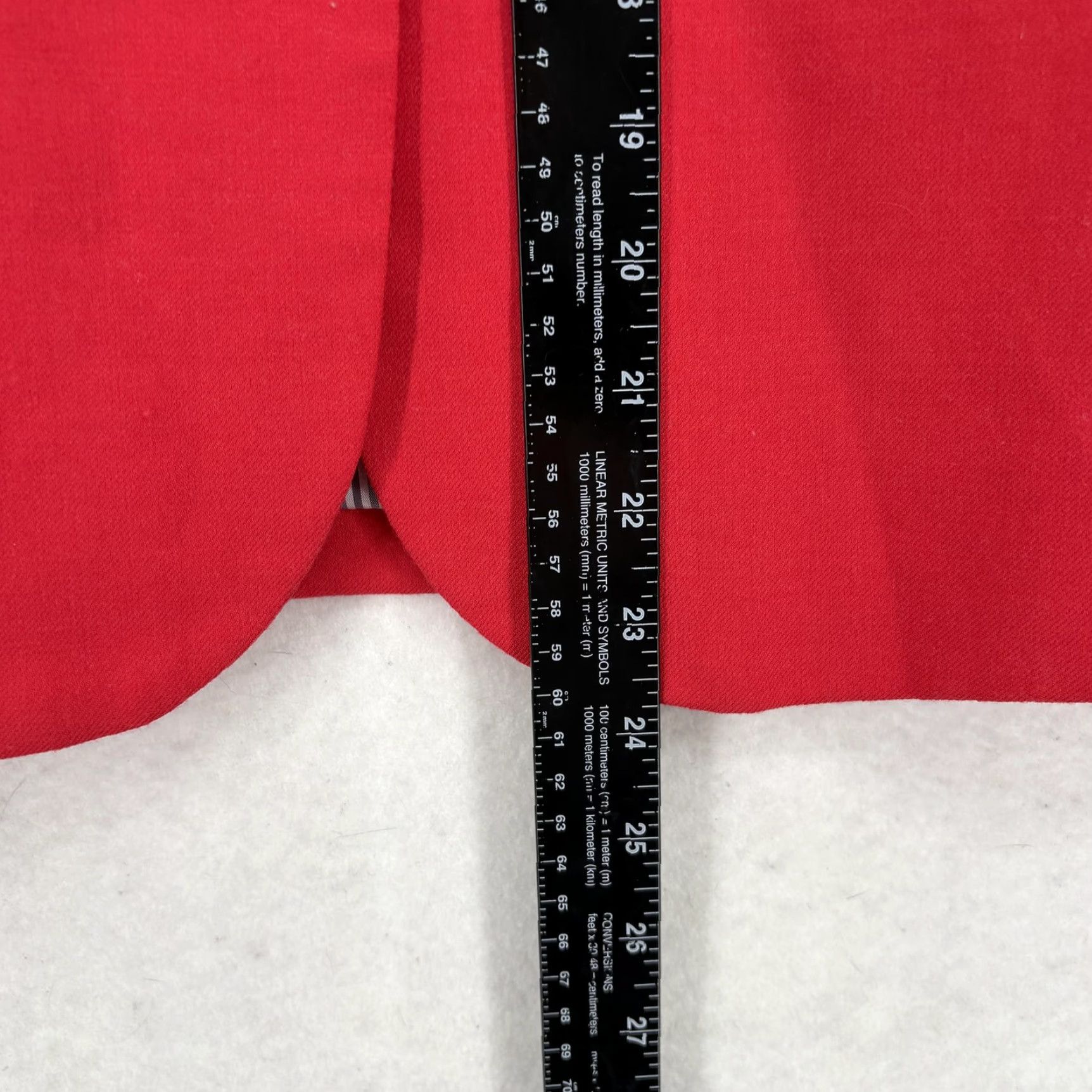 J.Crew J. Crew Blazer Womens 0 Red Wool Blend Two Button Gold Button Jacket Size XS / US 0-2 / IT 36-38 - 7 Thumbnail