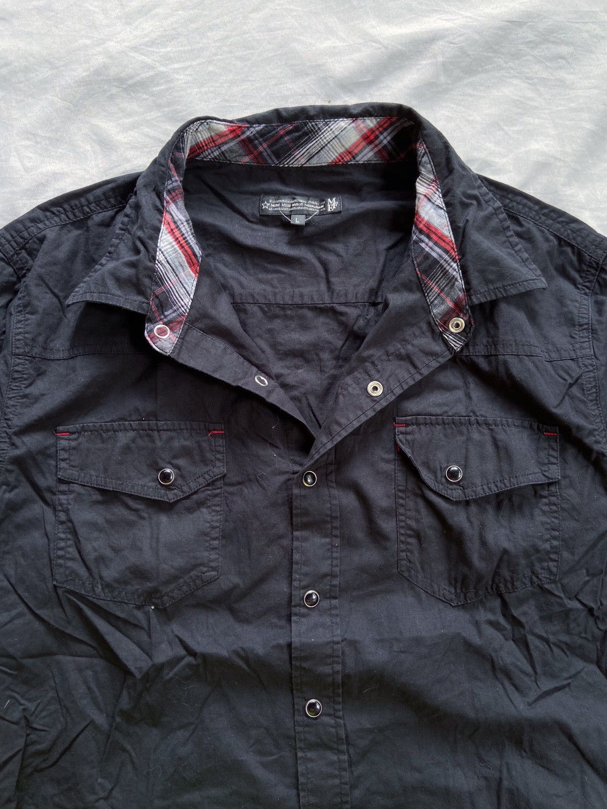 14th Addiction MODE MODO JAPANESE PUNK POEM BUTTON UP SHIRT Size US M / EU 48-50 / 2 - 7 Thumbnail