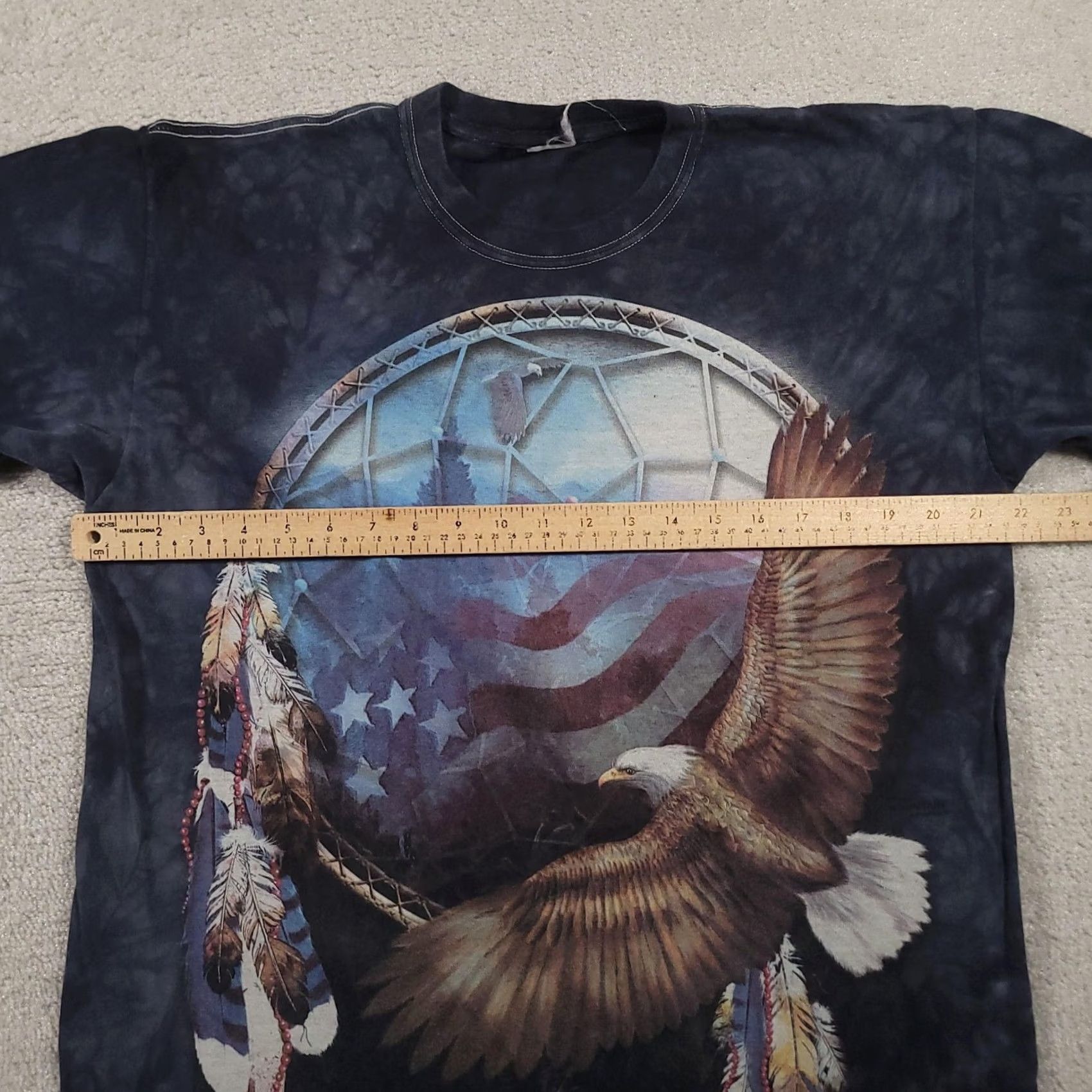 The Mountain VINTAGE The Mountain Shirt Mens Medium Tie Dye Bald Eagle Dreamcatcher USA Patriotic Shirt Size US L / EU 52-54 / 3 - 6 Thumbnail