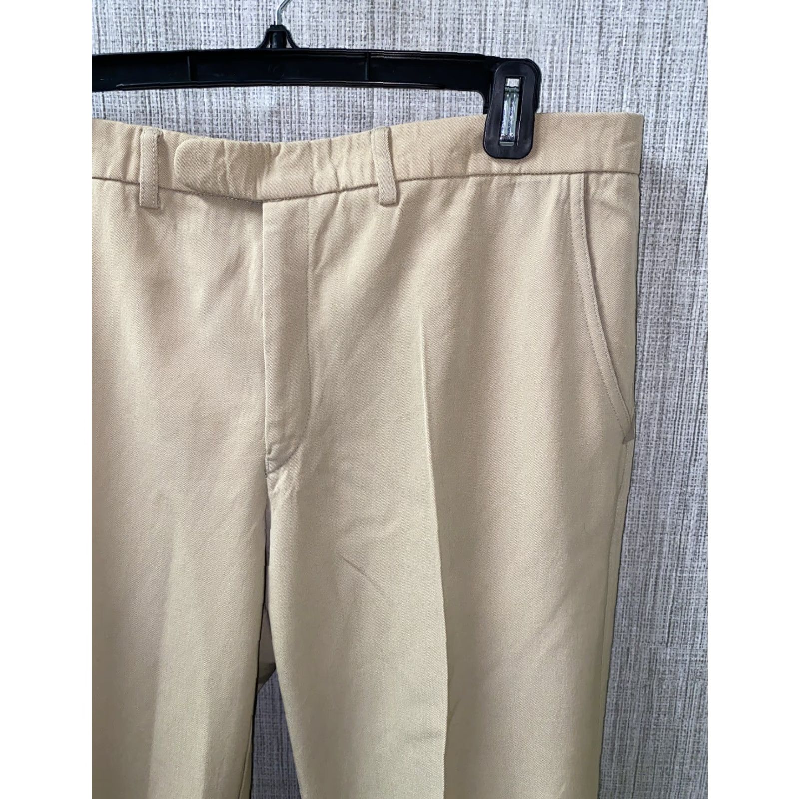 Bogner VINTAGE Bogner Mens Beige Wool Pleated Dress Pants 36 Waist 36 X 25.5 Regular Mens Beige Wool Dress Pants 1980s Size US 36 / EU 52 - 2 Thumbnail