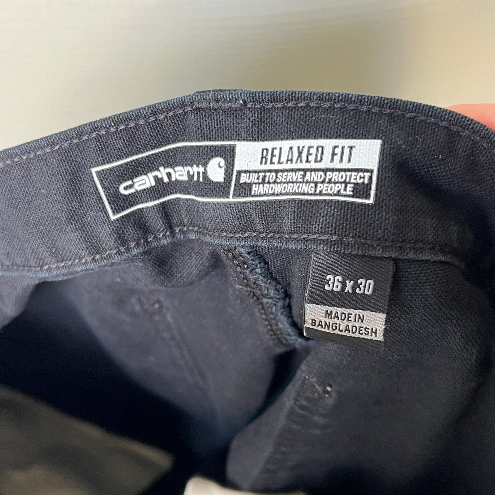 Carhartt × Vintage Carhartt black double knee work wear carpenter pants Size US 35 - 6 Thumbnail