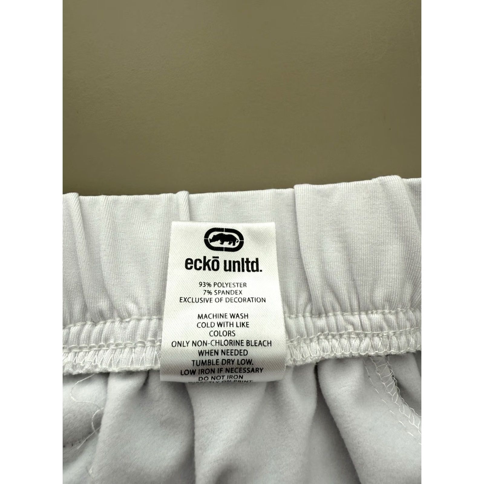 Ecko Unltd. Ecko Unltd Pants Mens Small White Logo Jogger Hip Hop Street Wear Club Jog Gym Size US 29 - 7 Thumbnail