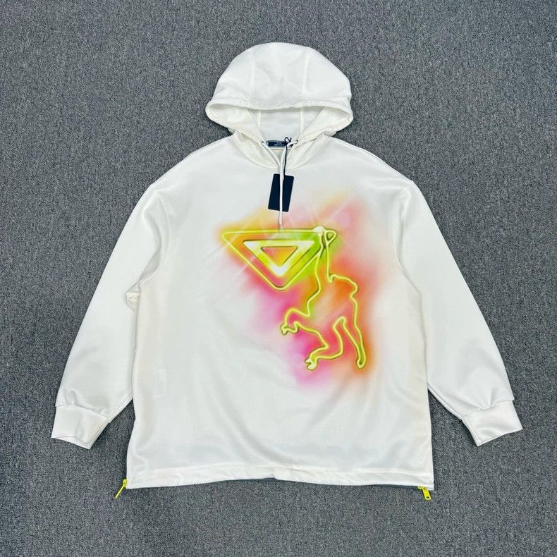 Prada Prada White Neon Monkey Hoodie XS - dmc Size US XS / EU 42 / 0 - 1 Thumbnail