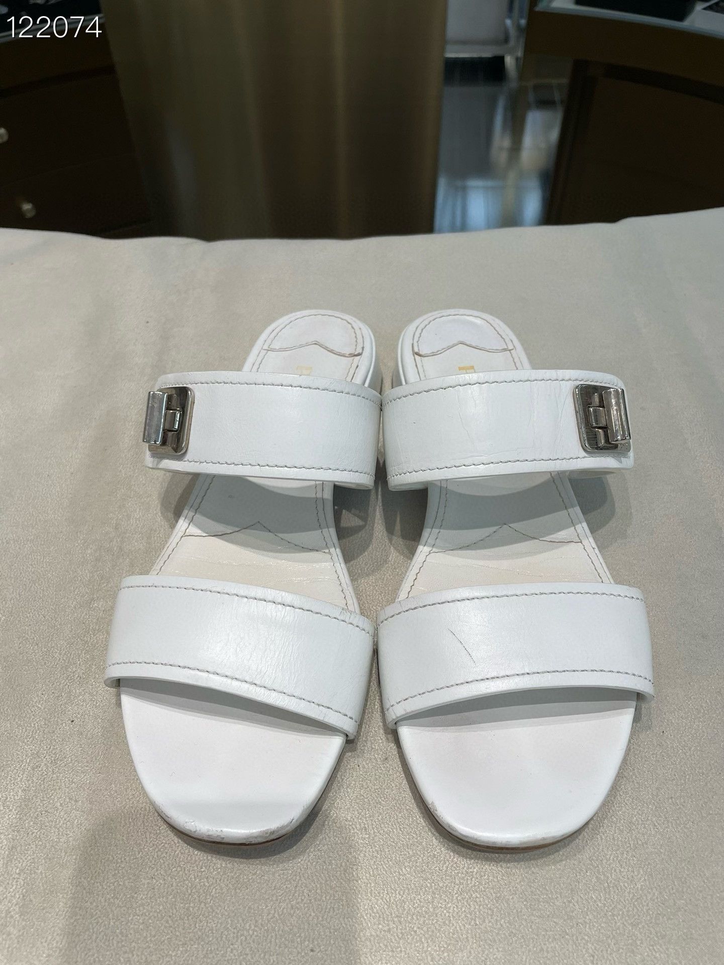 Prada Prada 080634C01 White Simple Sandals Size US 6.5 / IT 36.5 - 1 Thumbnail