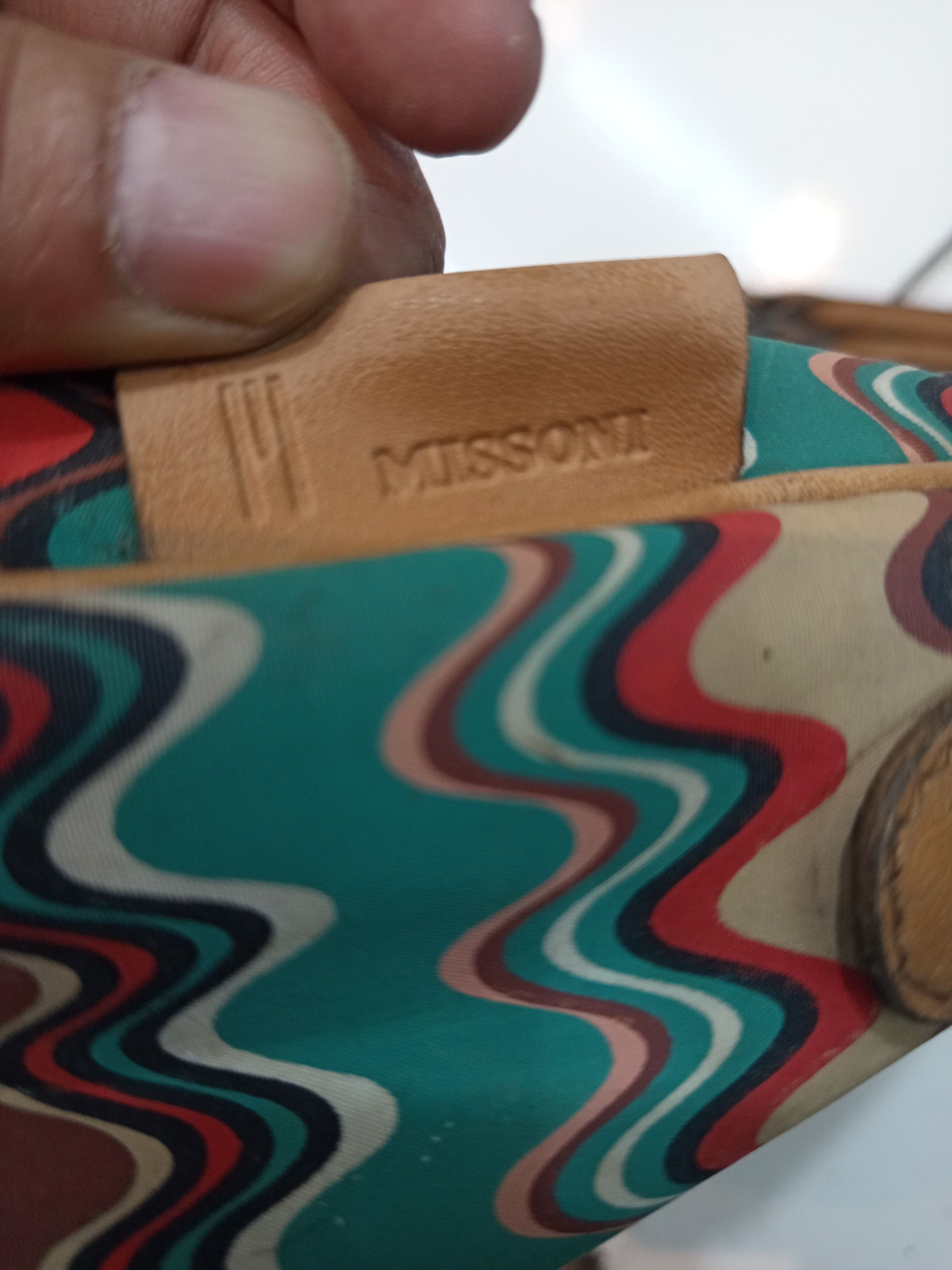 Missoni Missoni Zigzag Multicolor Shoulder Bag Hobo Leather Trim Size ONE SIZE - 15 Thumbnail