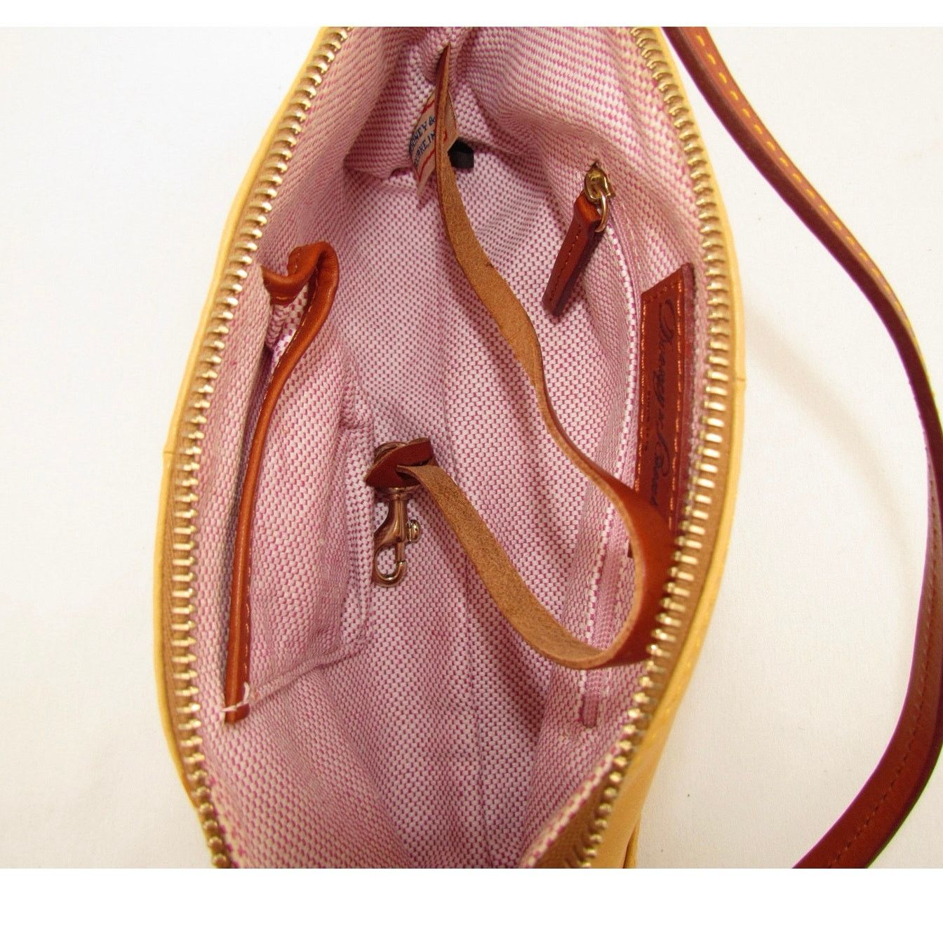 Dooney & Bourke Dooney & Bourke Yellow Leather Bag Size ONE SIZE - 7 Thumbnail